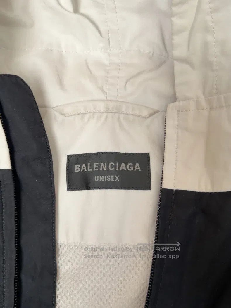 Balenciaga Balenciaga Black and White Red Color Blocked Hooded Jacket Size US S / EU 44-46 / 1 - 5 Thumbnail