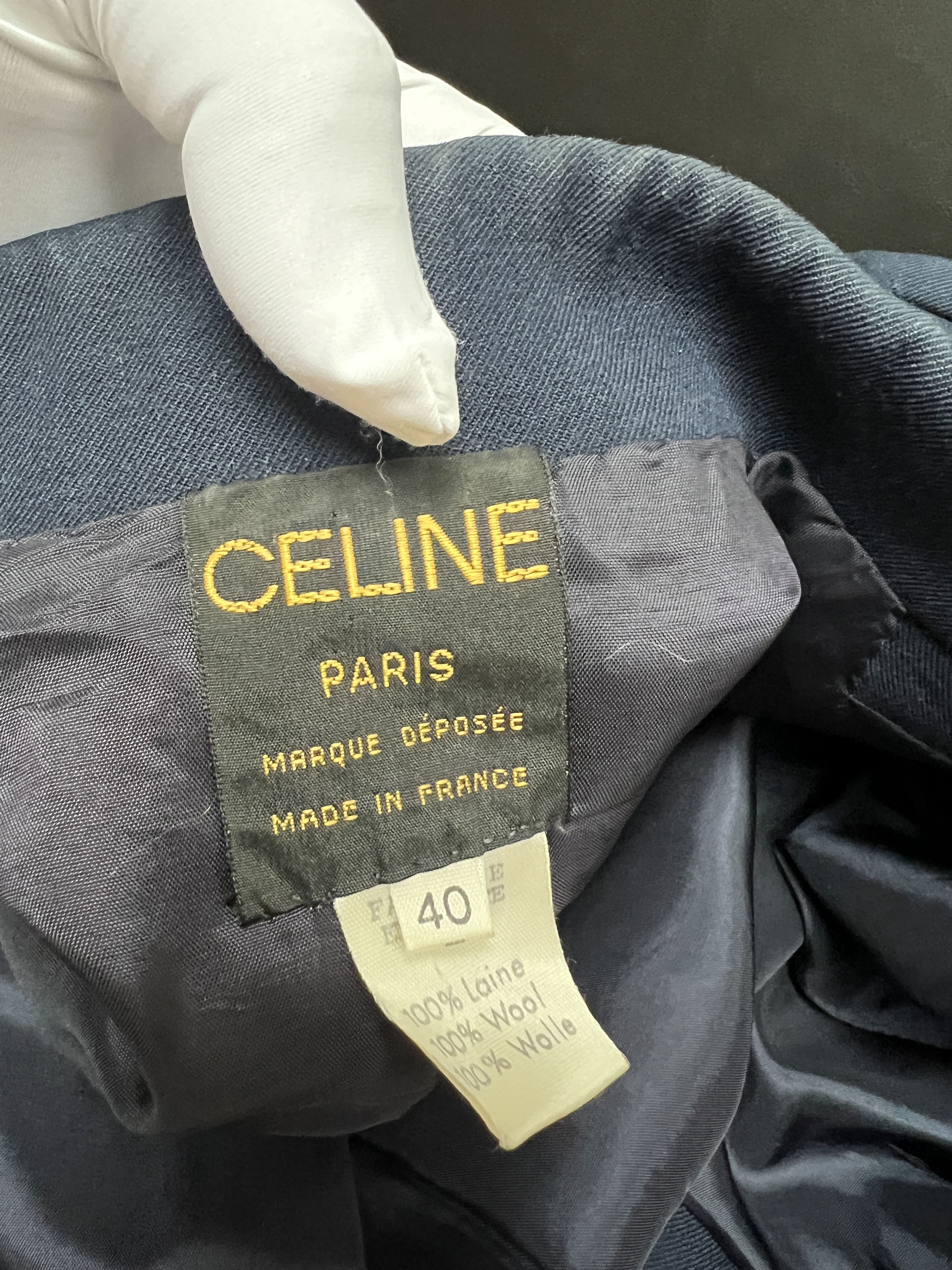 Celine Celine blazer with logo buttons Size M / US 6-8 / IT 42-44 - 7 Thumbnail