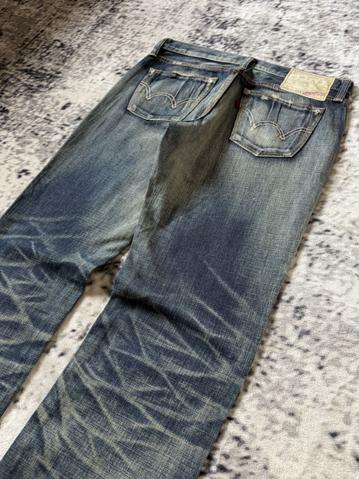Edwin Edwin Fuga Style 503 Patina Fade Wash Whiskers Jeans Size US 28 / EU 44 - 13 Thumbnail