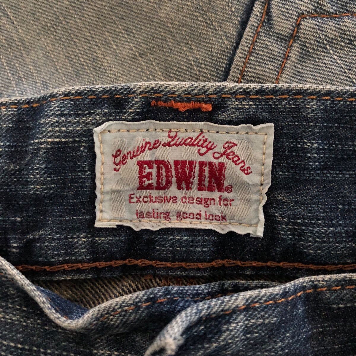 Edwin Vintage Edwin Faded Whiskers Denim Jeans Size US 32 / EU 48 - 16 Thumbnail