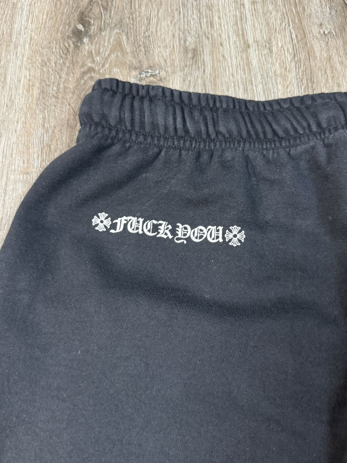 Chrome Hearts Chrome Hearts “Fuck You” Scroll Logo Sweatpants Black Size M Size US 32 / EU 48 - 9 Thumbnail