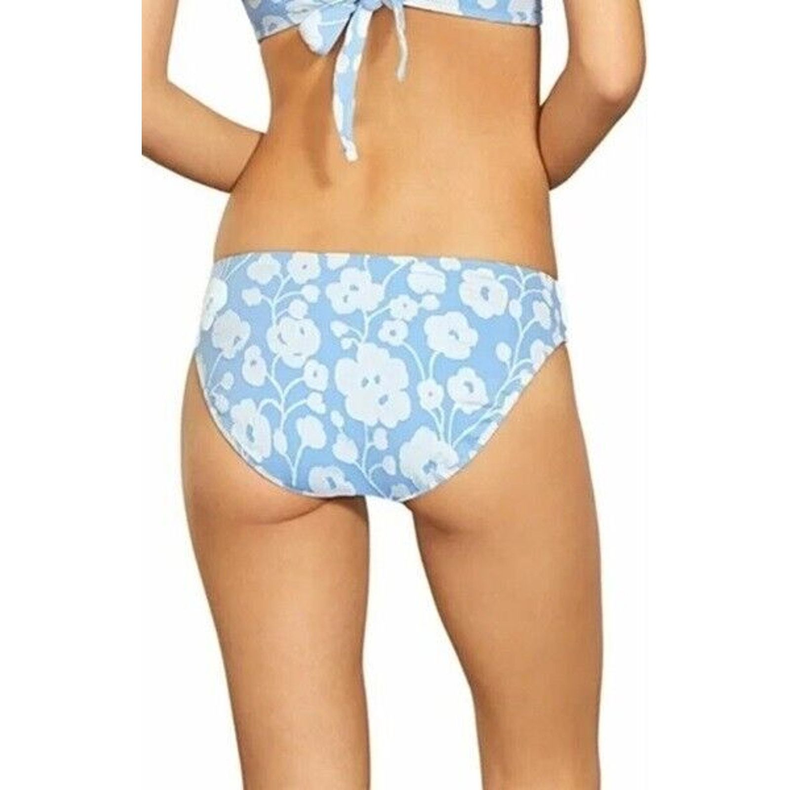 Other NWT ROBIN PICCONE Sadie Raised Floral Bikini Bottom Blue XS Size XS / US 0-2 / IT 36-38 - 4 Thumbnail