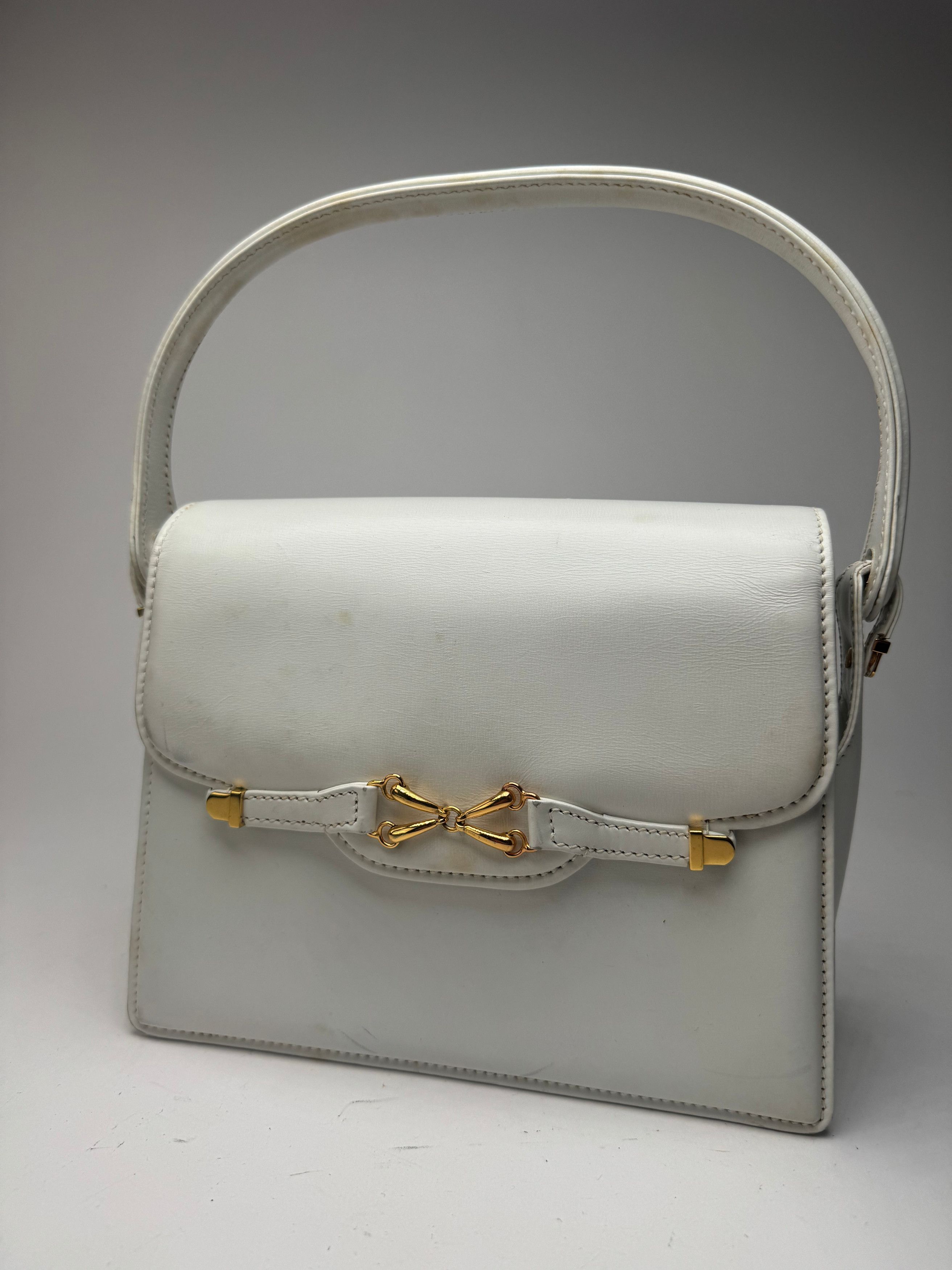 Gucci Vintage Leather Bag white Size ONE SIZE - 1 Thumbnail