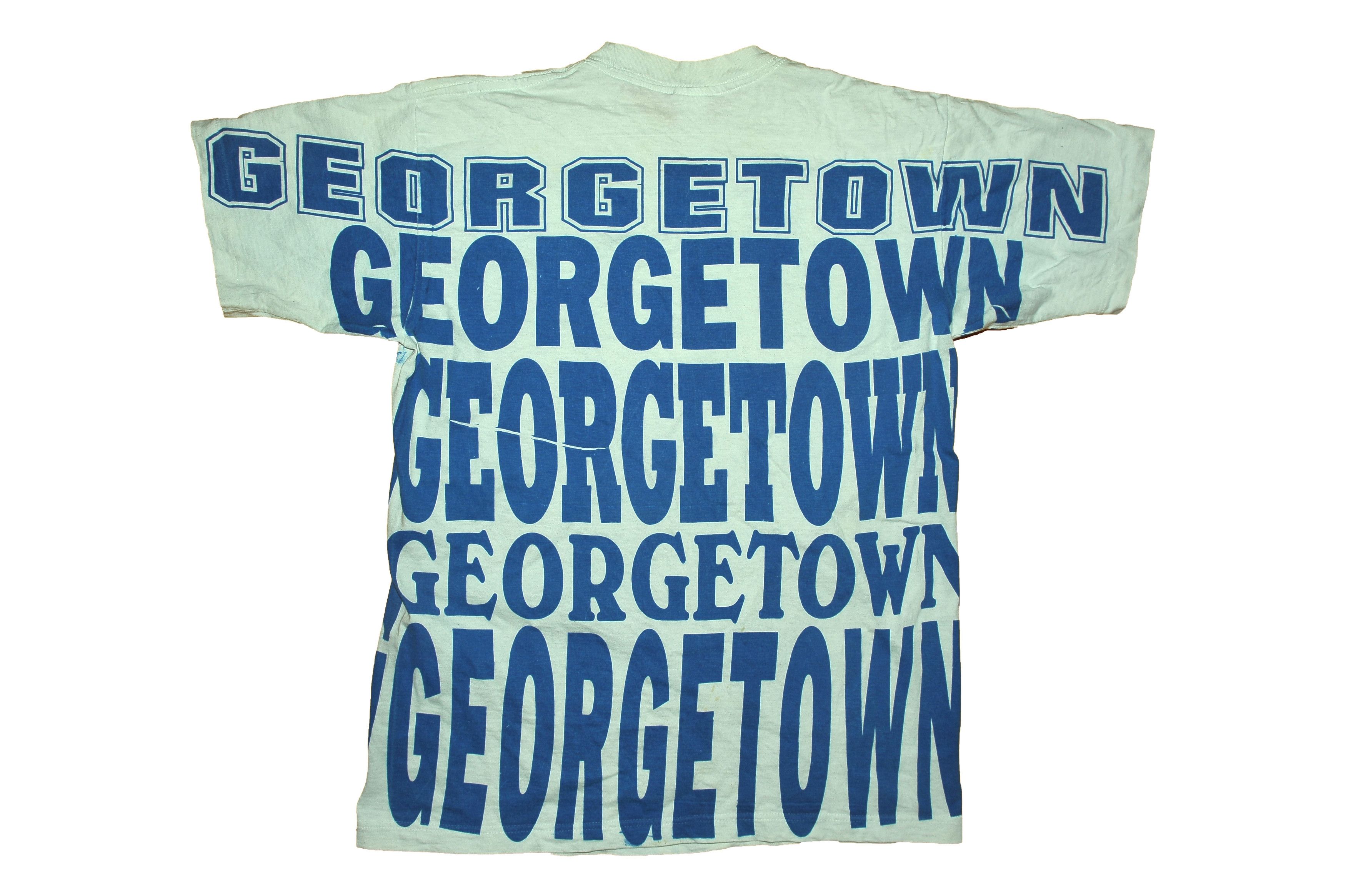 Vintage Vintage 90s George Town Hoyas All Over Print T-shirt Size US M / EU 48-50 / 2 - 2 Thumbnail