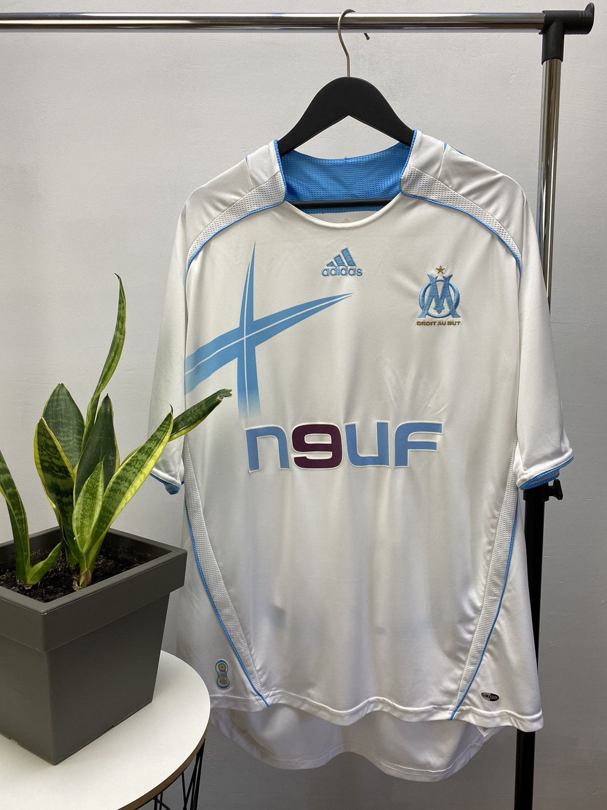Adidas × Vintage Nasri #22 Olympique Marseille 2007 2008 Soccer Jersey Size US XXL / EU 58 / 5 - 2 Thumbnail