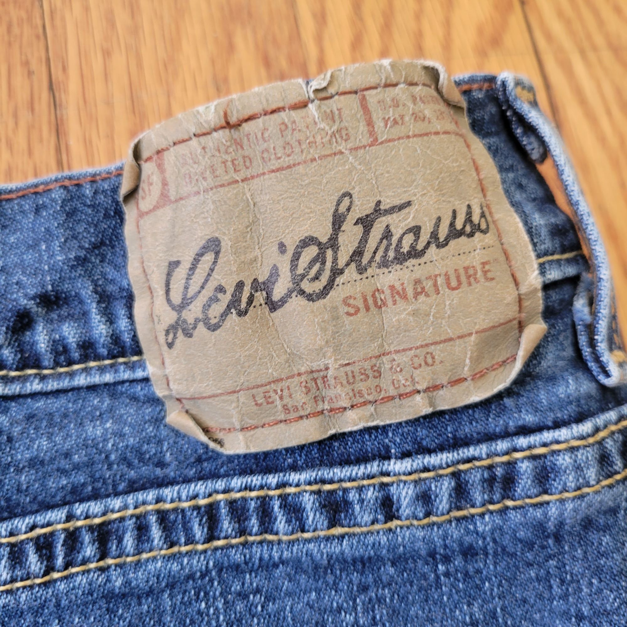 Levi's Levis Denim Skirt Blue Jean Cotton 18 Modest Church Gr Size 40" / US 18 - 2 Thumbnail