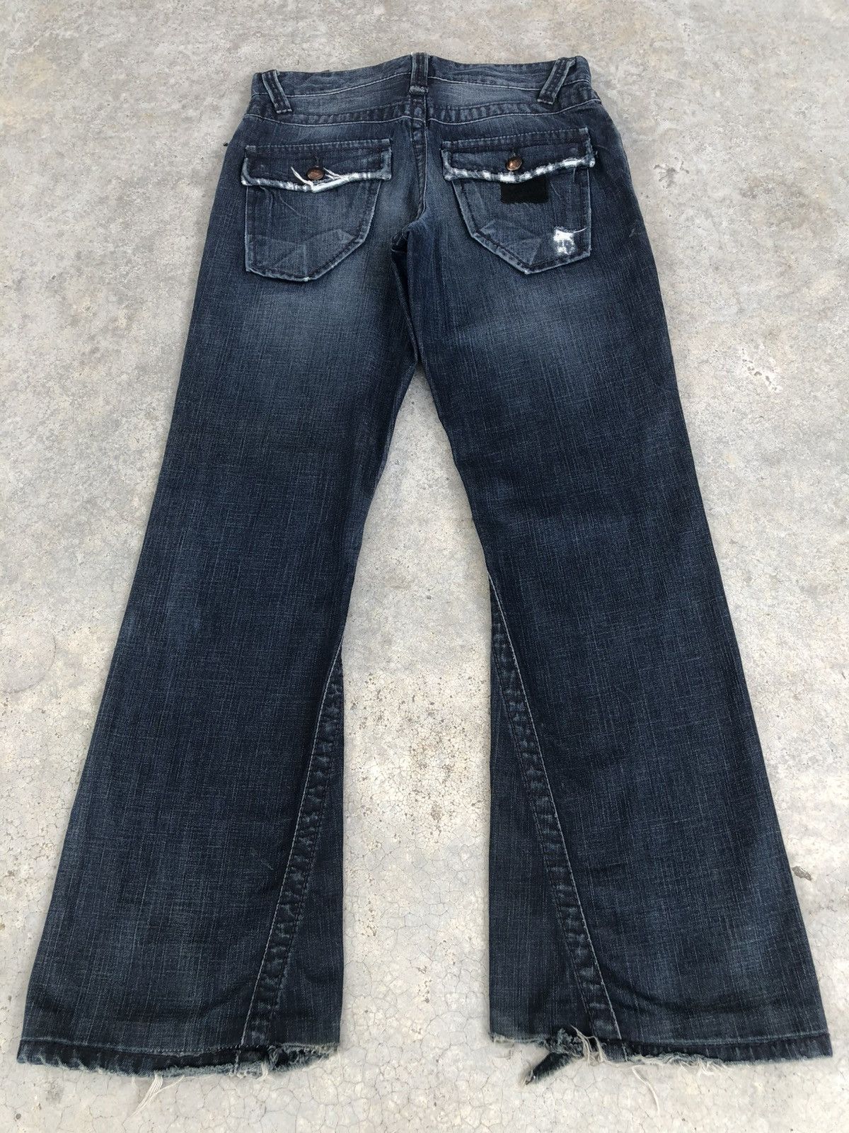 If Six Was Nine Japanese Stitch’s Flared Jeans Distressed Denim Size US 32 / EU 48 - 2 Thumbnail