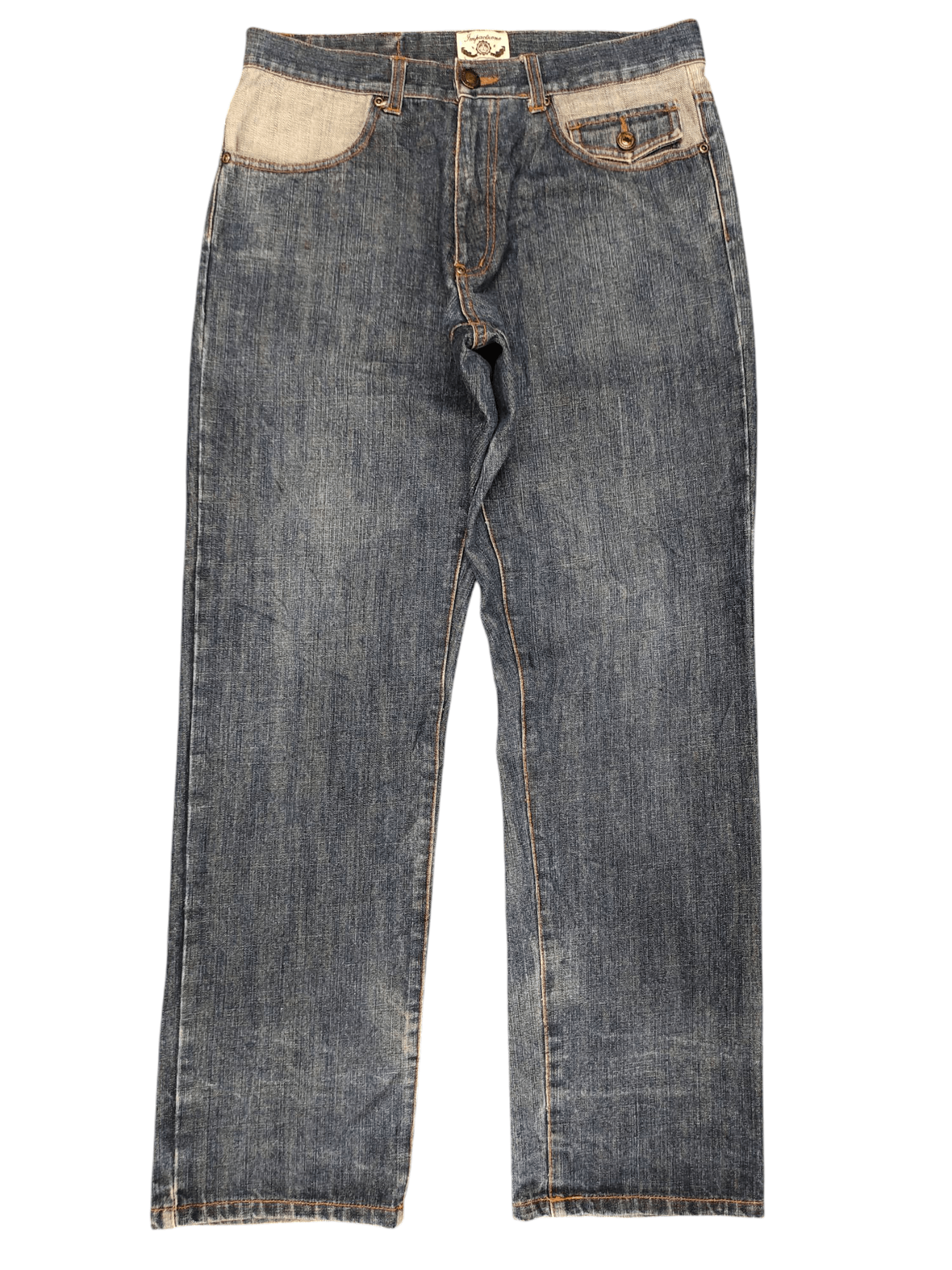 Comme des Garcons × Undercover Vintage Y2k Impactxone Japan Tribal Paisley Pocket Jeans Size US 33 - 7 Thumbnail