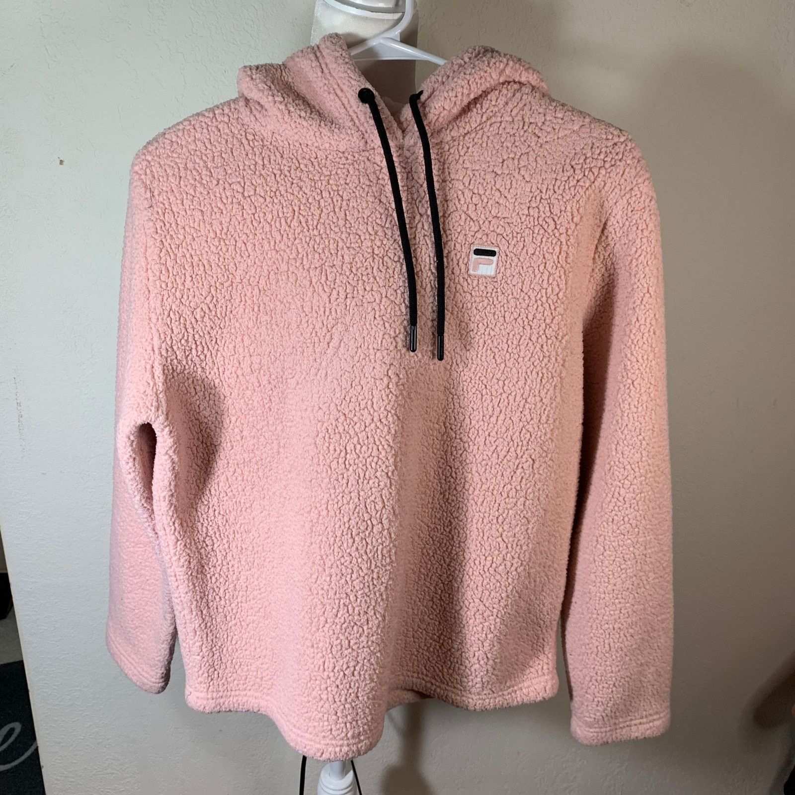 Fila FILA Pink Sherpa Pullover Women’s Hoodie Size S Size S / US 4 / IT 40 - 2 Thumbnail