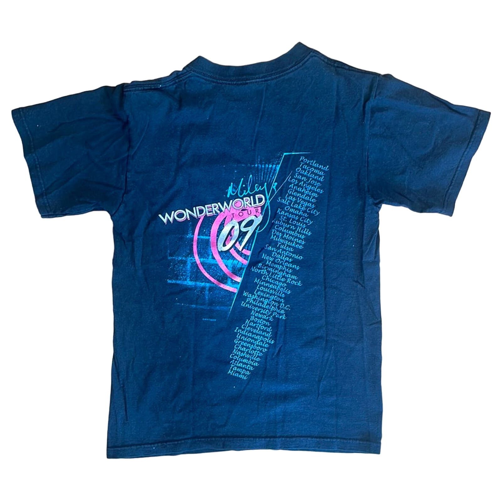 Band Tees Rare Miley Cyrus 2009 Wonder Tour T-Shirt S Size US S / EU 44-46 / 1 - 3 Thumbnail