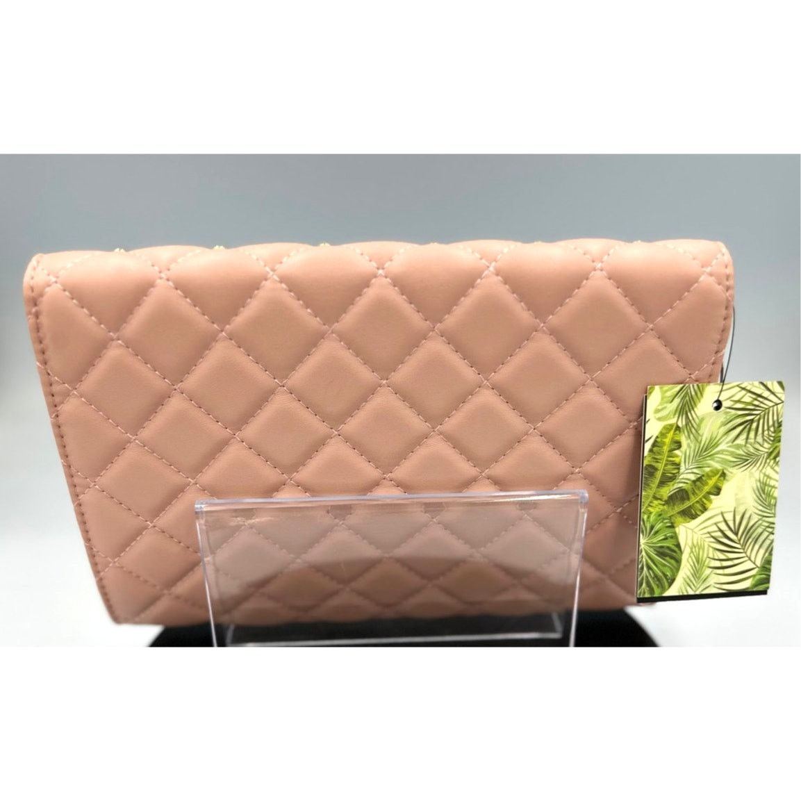 Badgley Mischka Badgley Mischka Diamond Quilt Convertible Crossbody BagBlush Size ONE SIZE - 7 Thumbnail
