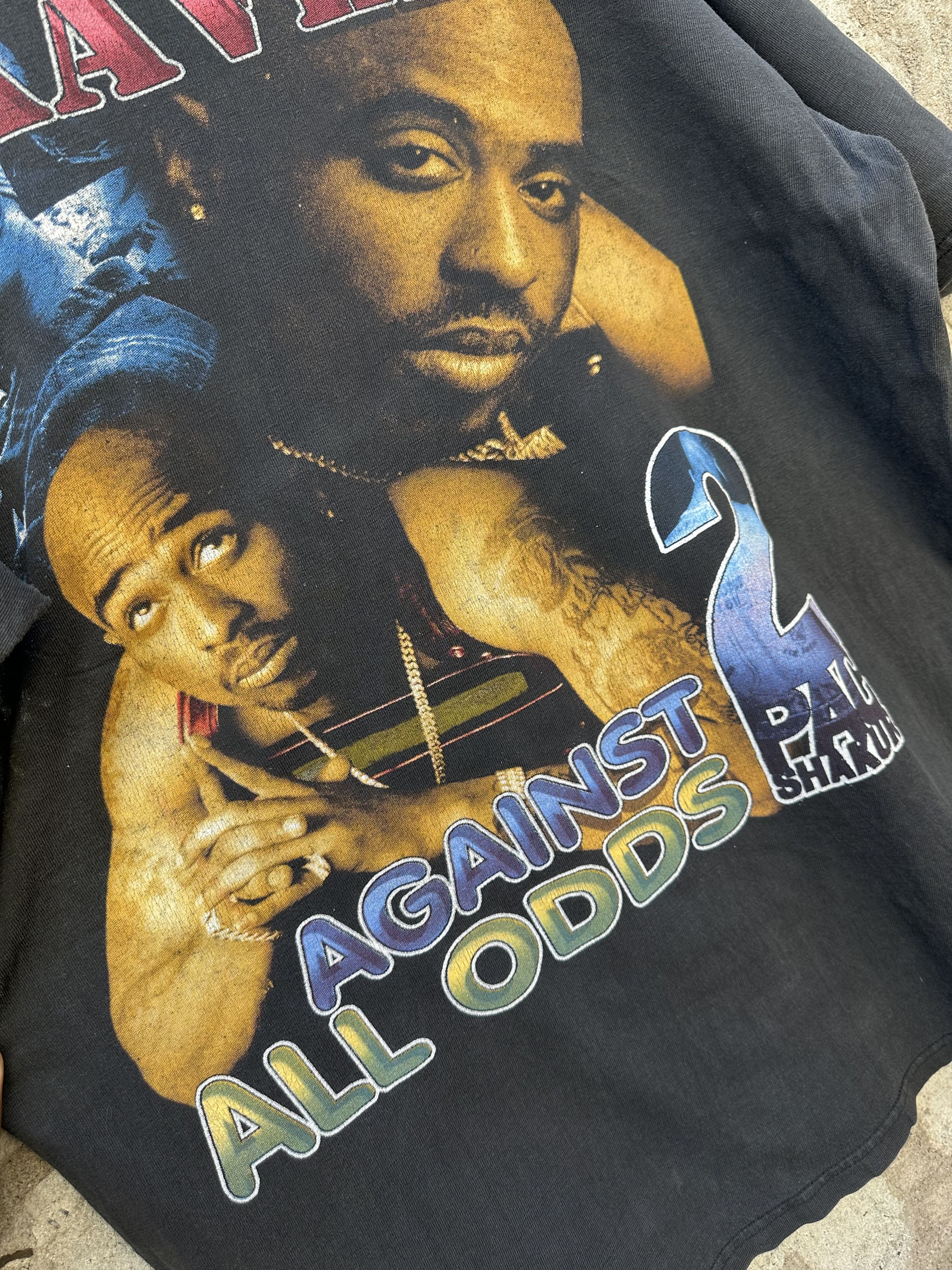Rap Tees Vintage 90s Tupac Shakur “Against All Odds” Rap Tee Size US XL / EU 56 / 4 - 6 Thumbnail