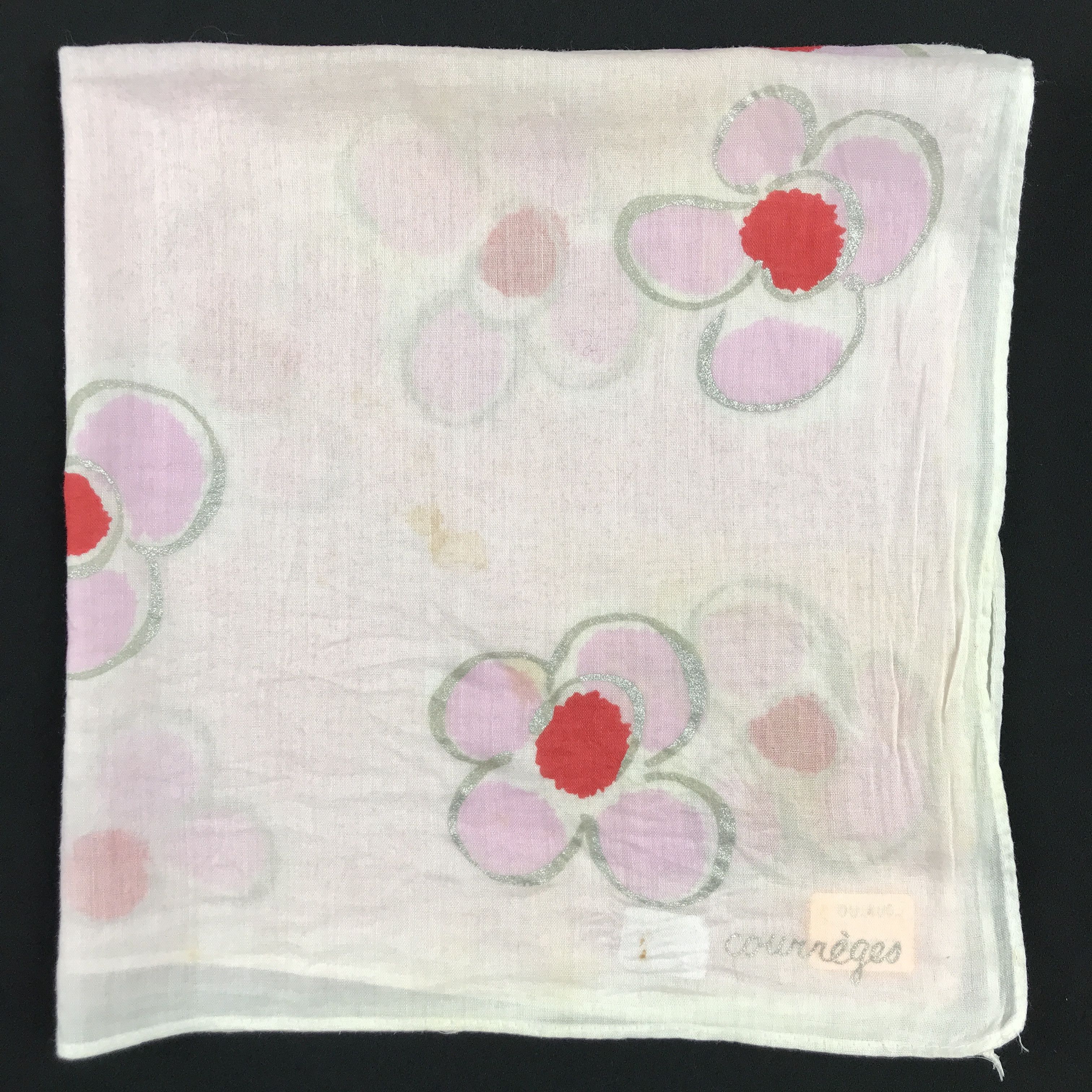 Courreges × Designer × Vintage Vintage Courrgeres Bandana Neckerchief Handkerchief Size ONE SIZE - 2 Thumbnail