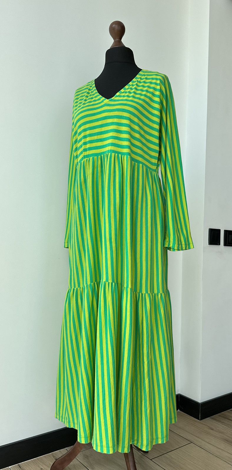 Other Gudrun Sjoden Women's Long Striped Dress Organic Size M Size M / US 6-8 / IT 42-44 - 3 Thumbnail