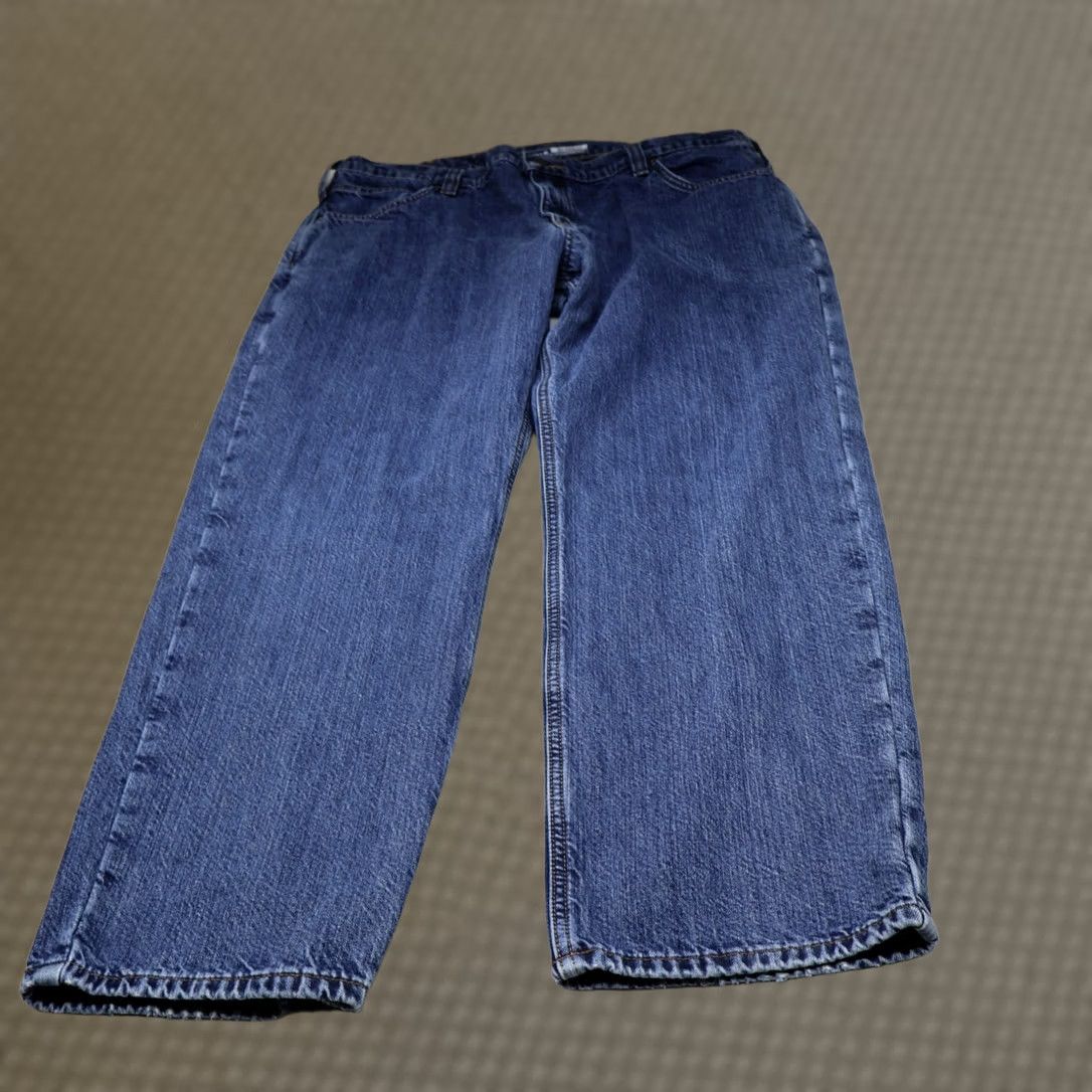 Carhartt VINTAGE Carhartt Work Jeans Mens 38x30 Medium Wash Denim Relaxed Straight Flannel Lined Jeans Mens Size US 38 / EU 54 - 1 Thumbnail