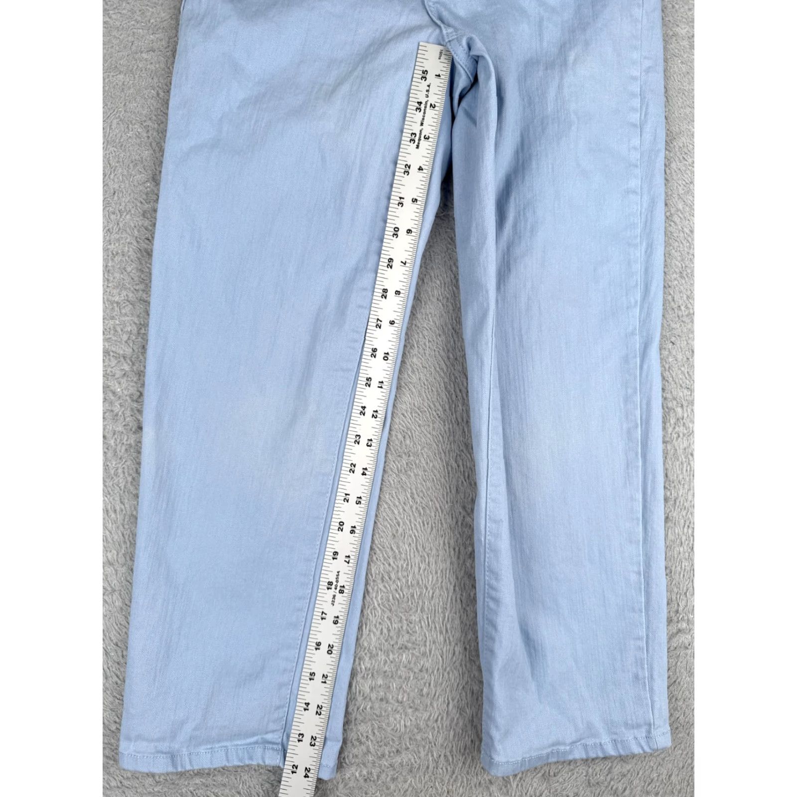 Nine West Nine West Jeans Women 6 Blue Denim Mid Rise Straight Leg Button Fly 26x25 Adults Regular Blue Distressed 90s Mens Size 28" / US 6 / IT 42 - 7 Thumbnail
