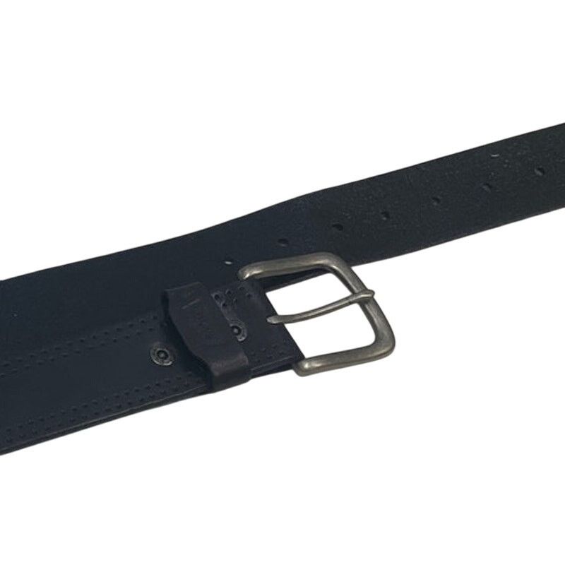 Levi's Levi's Mens 42-44 Black Leather Silver Buckle Jeans Belt Size 42 - 3 Thumbnail