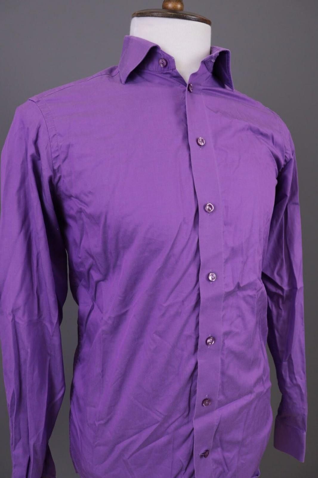 Eton Eton Contemporary Purple Sweden Shirt Size 38 / 15 Size US M / EU 48-50 / 2 - 5 Thumbnail