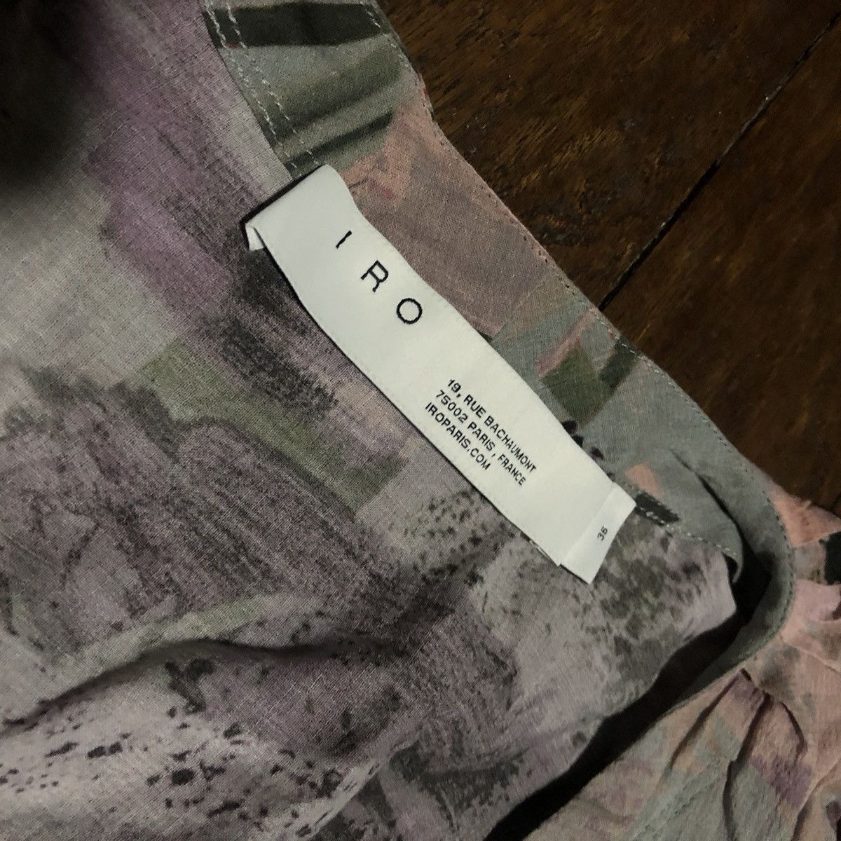 Iro IRO Paris Bernie Pleated Printed Cotton Gauze Wrap Blouse Size S / US 4 / IT 40 - 5 Thumbnail