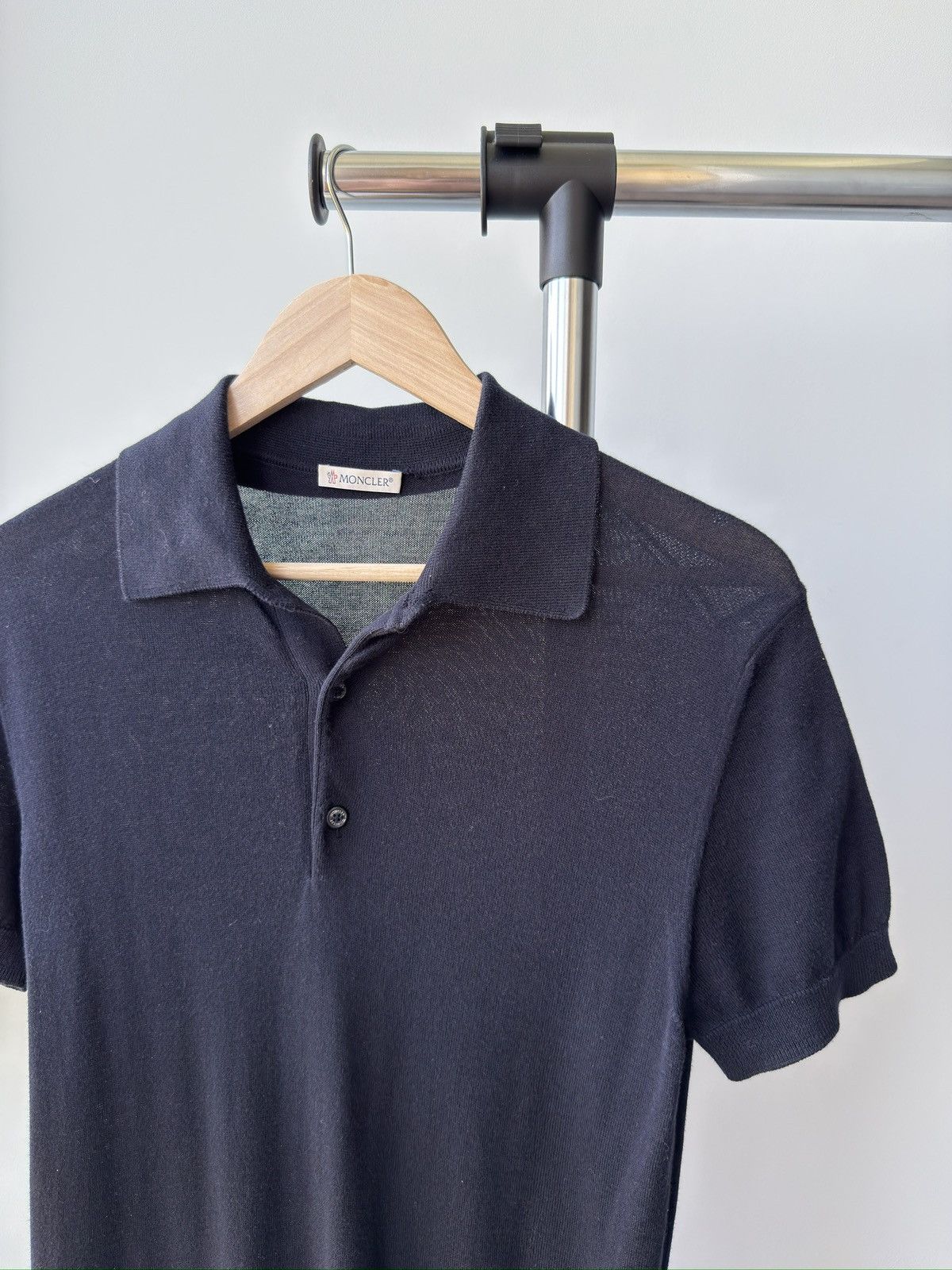 Moncler Original Moncler Men Wool Polo Shirt in size S Size US S / EU 44-46 / 1 - 4 Thumbnail