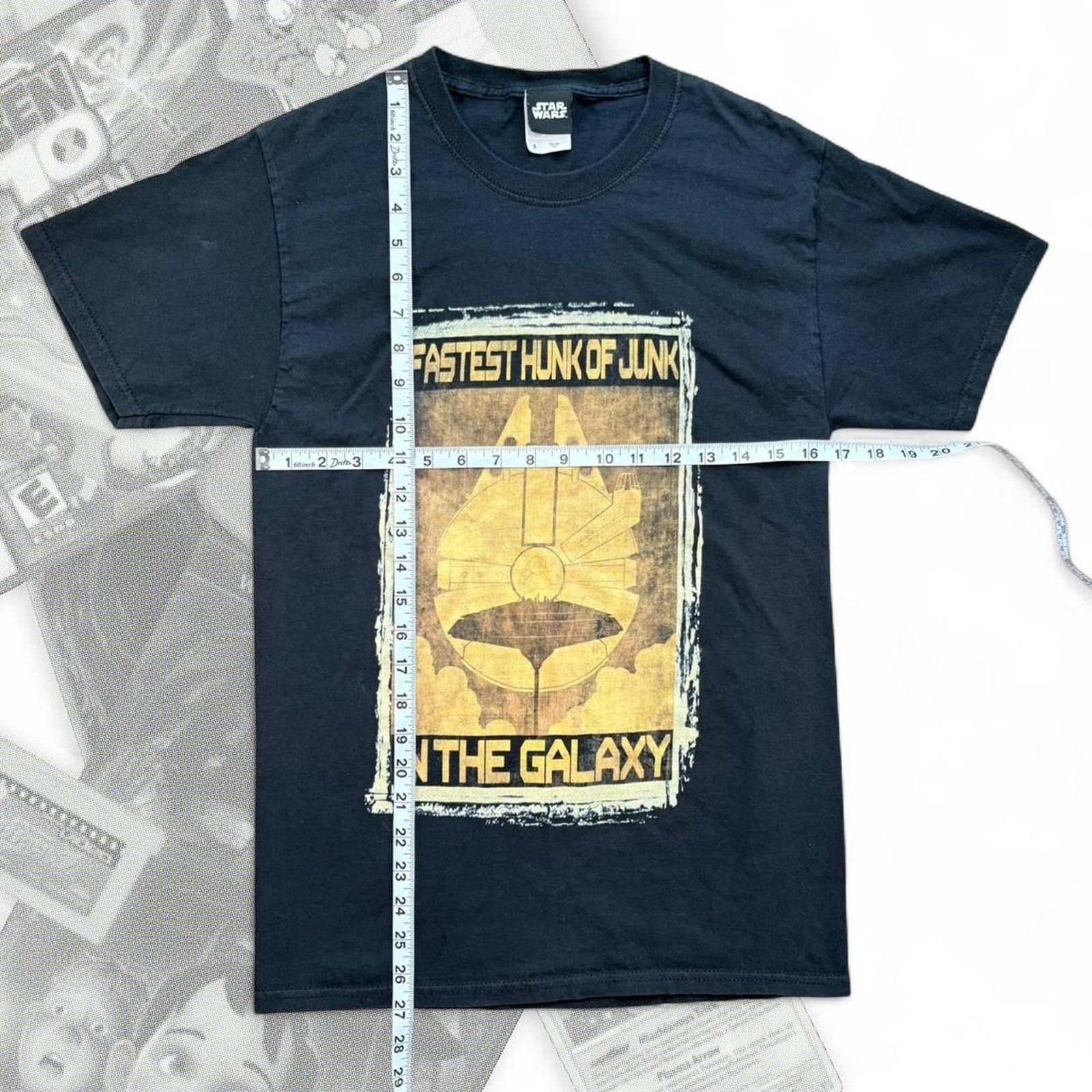 Star Wars Y2K StarWars Han Solo Millennium Falcon Graphic Tee Size US S / EU 44-46 / 1 - 2 Thumbnail