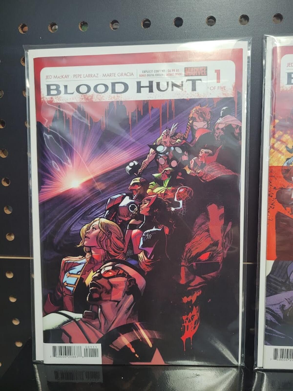 Marvel Comics Blood Hunt #1-5 Complete Red Band Set Marvel 2024 NM Size ONE SIZE - 2 Thumbnail