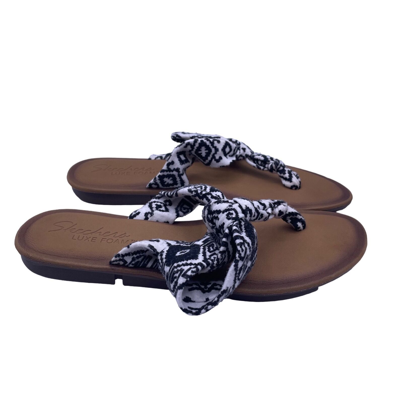 SKECHERS Skechers Black Taupe Indulge 2 Urban Safari Sandals Luxe 9 Size US 9 / IT 39 - 2 Thumbnail