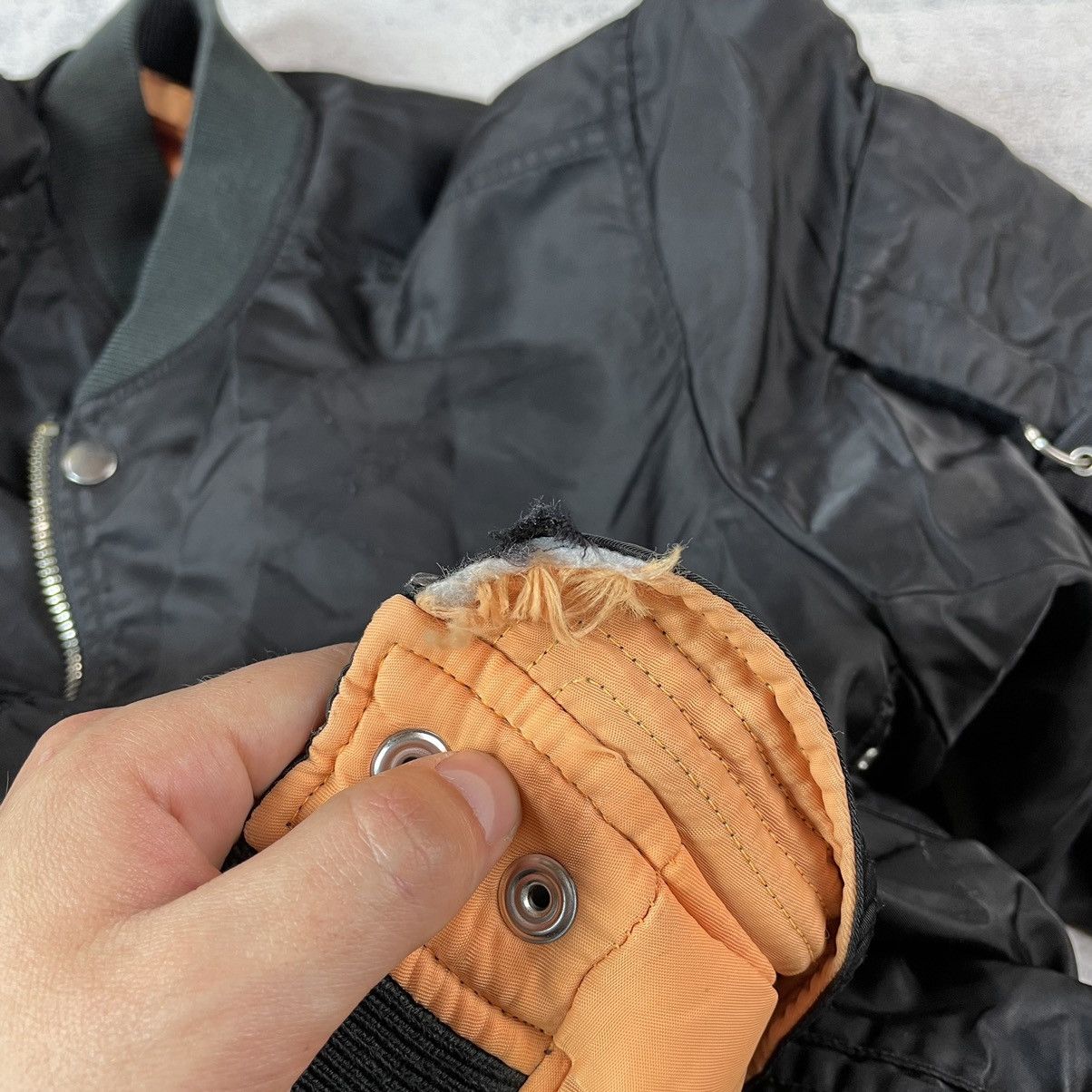 Diesel DIESEL Fully Distressed & Trashed MA-1 Flying J-ROSS Bomber Size US XL / EU 56 / 4 - 20 Thumbnail