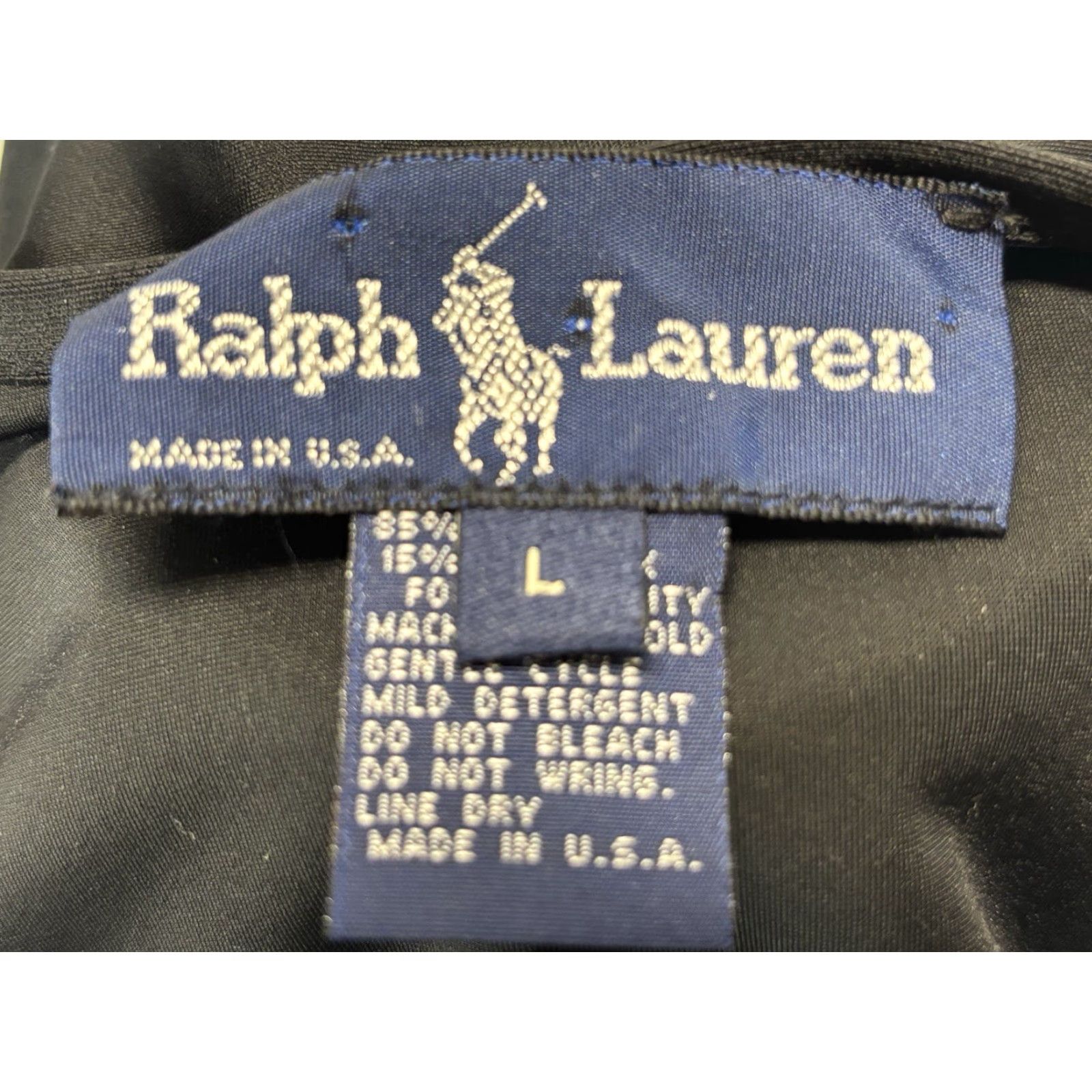 Polo Ralph Lauren VINTAGE Ralph Lauren Polo Sport T-Shirt Women’s Large Black Spandex USA 90s Short Sleeve Size L / US 10 / IT 46 - 7 Thumbnail