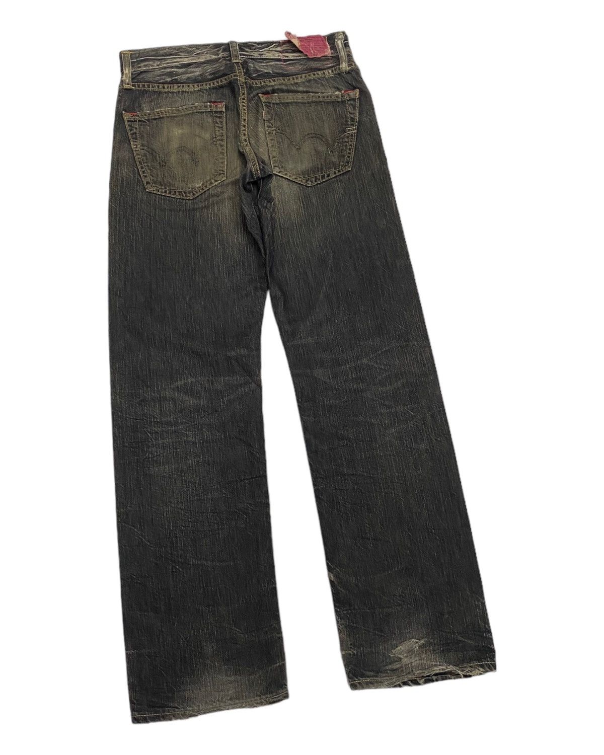 Japanese Brand RUSTY BAGGY EDWIN DISTRESSED DENIM UNDERCOVER STYLE DESIGN Size US 32 / EU 48 - 7 Thumbnail
