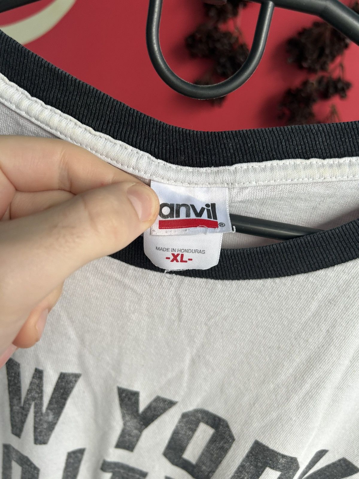 Anvil × Vintage Anvil NY City Vintage Big Logo T-shirt White Size XL Size US XL / EU 56 / 4 - 4 Thumbnail