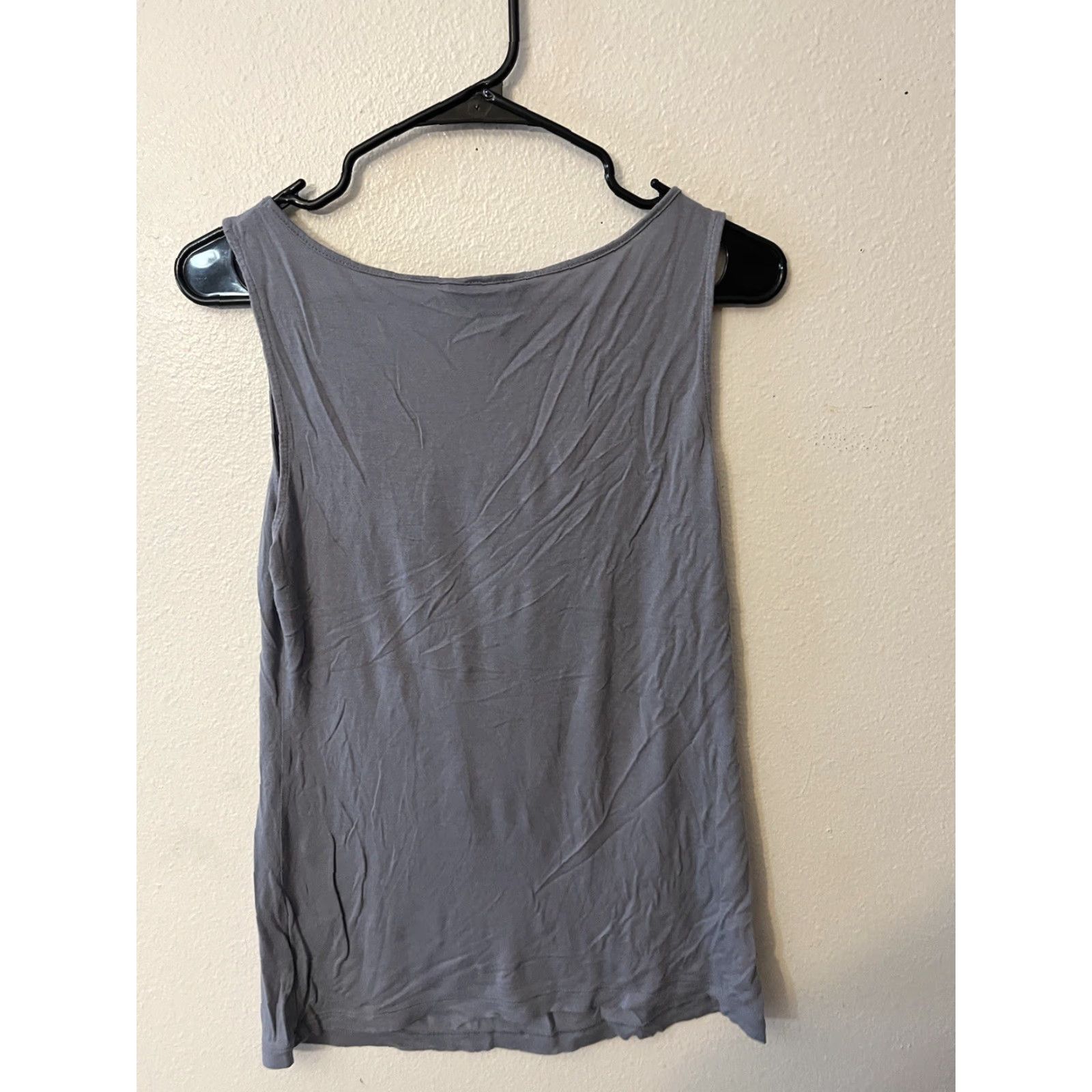 Banana Republic VINTAGE Banana Republic Women’s Tank Blouse Sleeveless Casual Medium Blue Pleated High Low Size M / US 6-8 / IT 42-44 - 3 Thumbnail