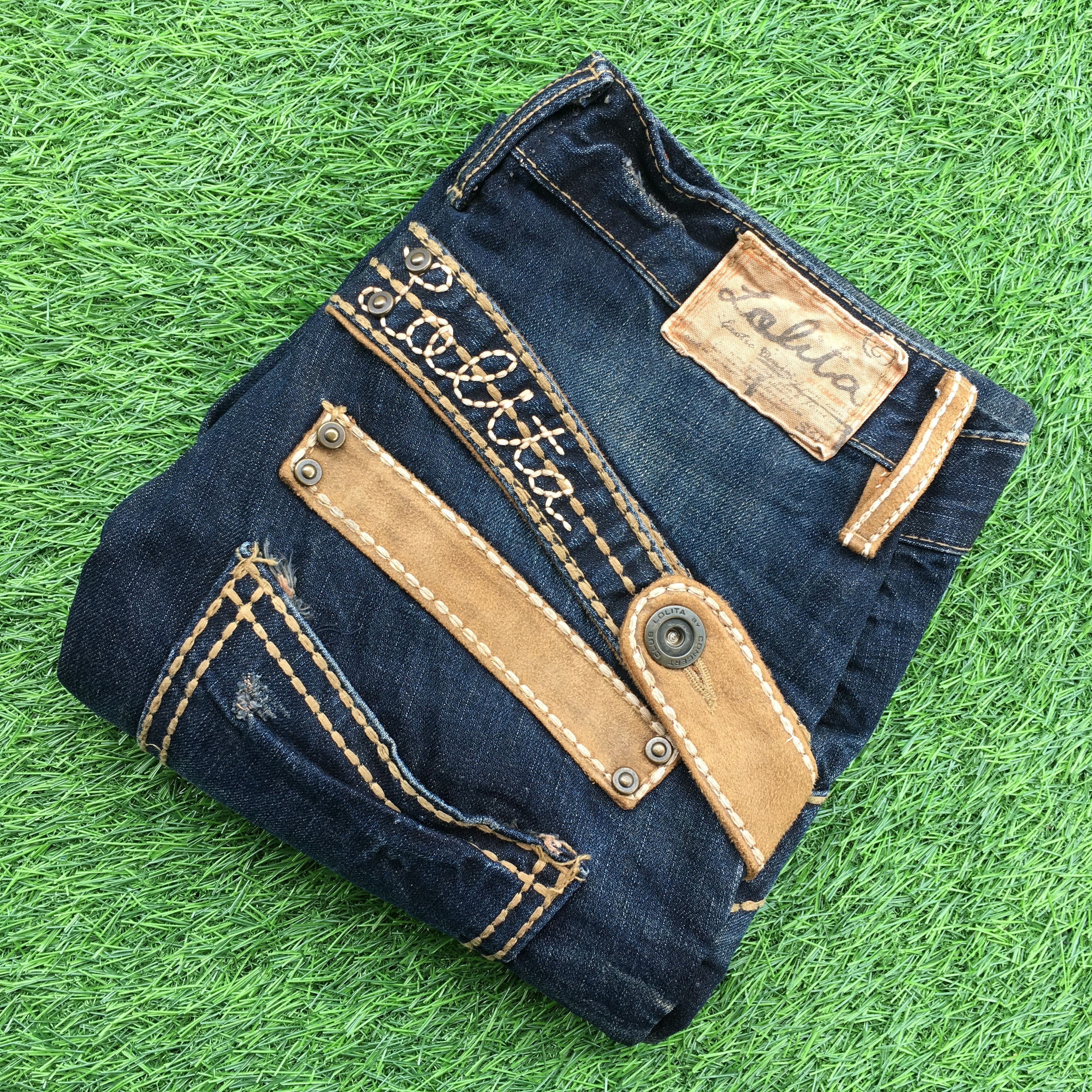 Japanese Brand × Jean Japanese embellished slim straight jeans D-1104 Size US 29 - 8 Thumbnail