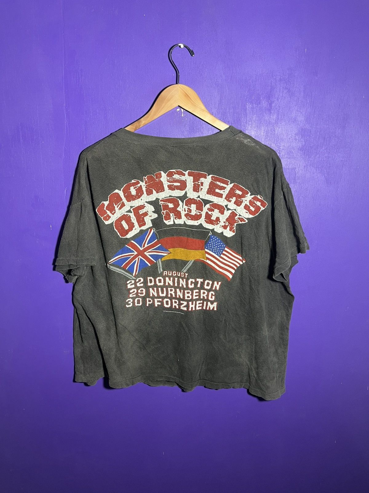 Band Tees × Vintage Vintage 1987 Monsters of rock USA/Euro concert t-shirt Size US L / EU 52-54 / 3 - 2 Thumbnail