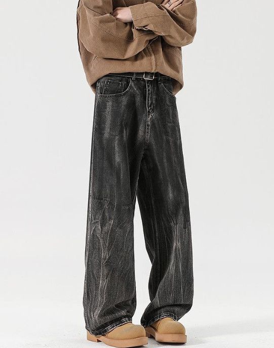 Japanese Brand American-style high-street men's tie-dye baggy jeans Size US 32 / EU 48 - 2 Thumbnail