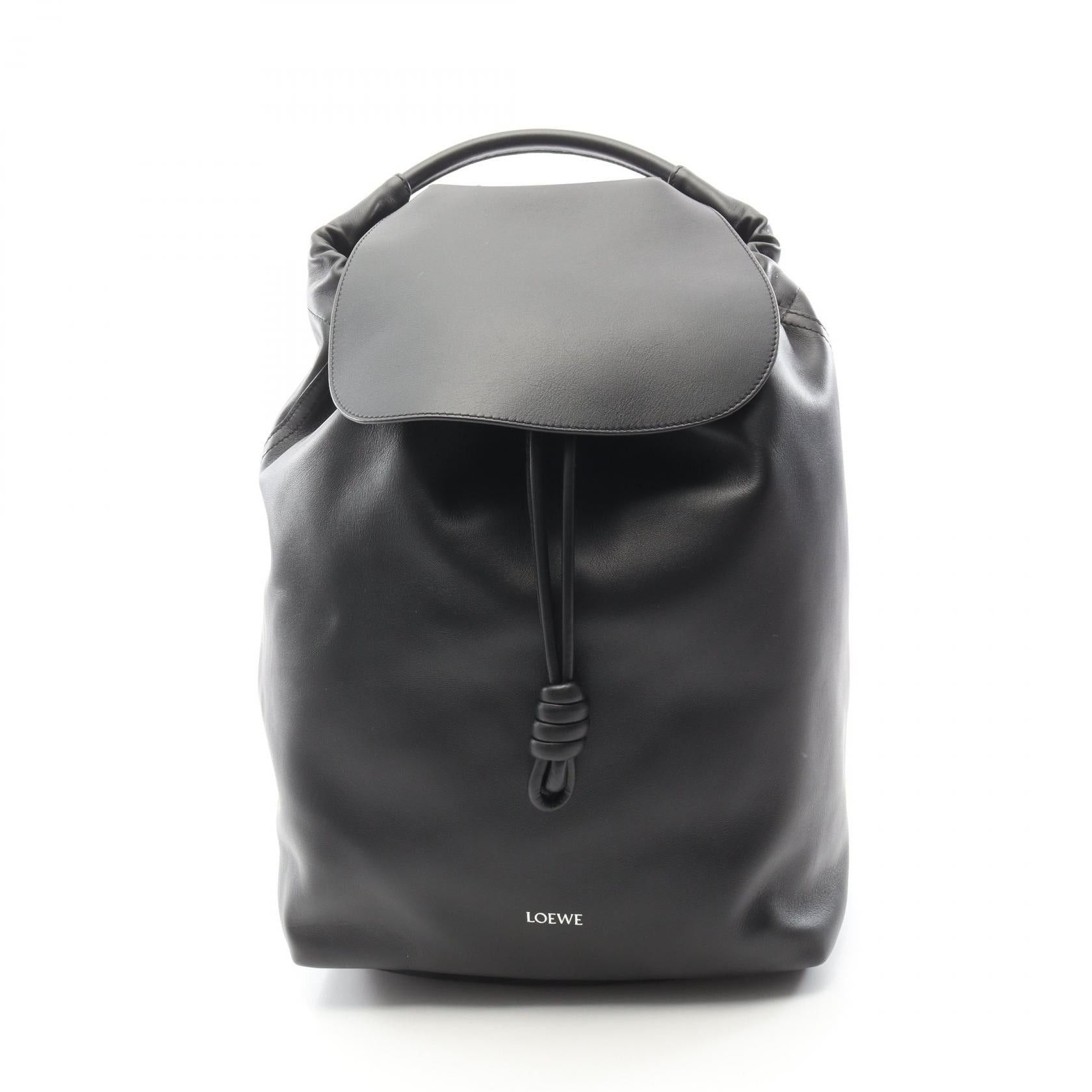 Loewe Loewe Flamenco Backpack Rucksack Leather Black Size ONE SIZE - 1 Thumbnail