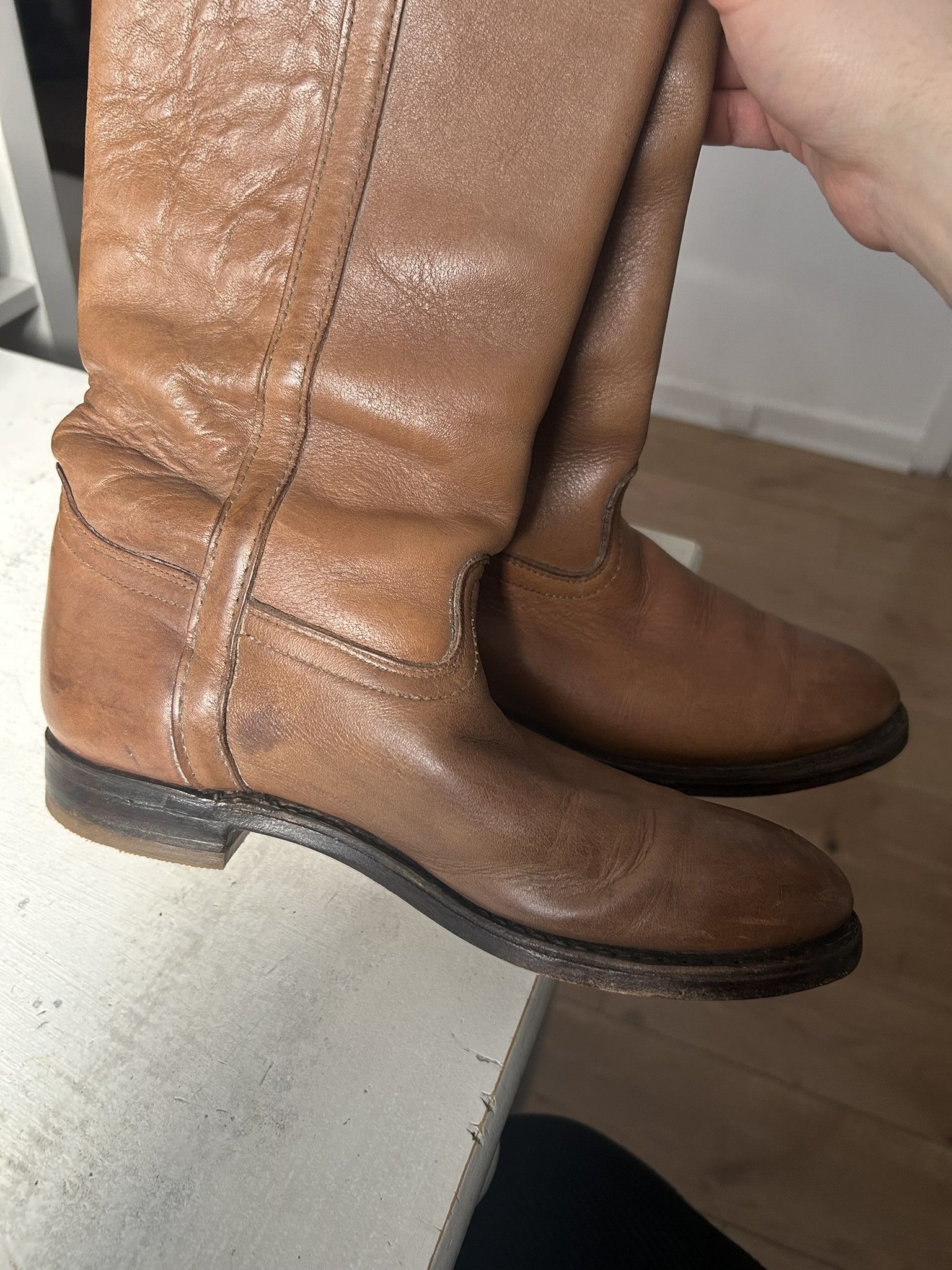 Frye Women's Frye leather riding boots, size 7 Size US 7 / IT 37 - 10 Thumbnail