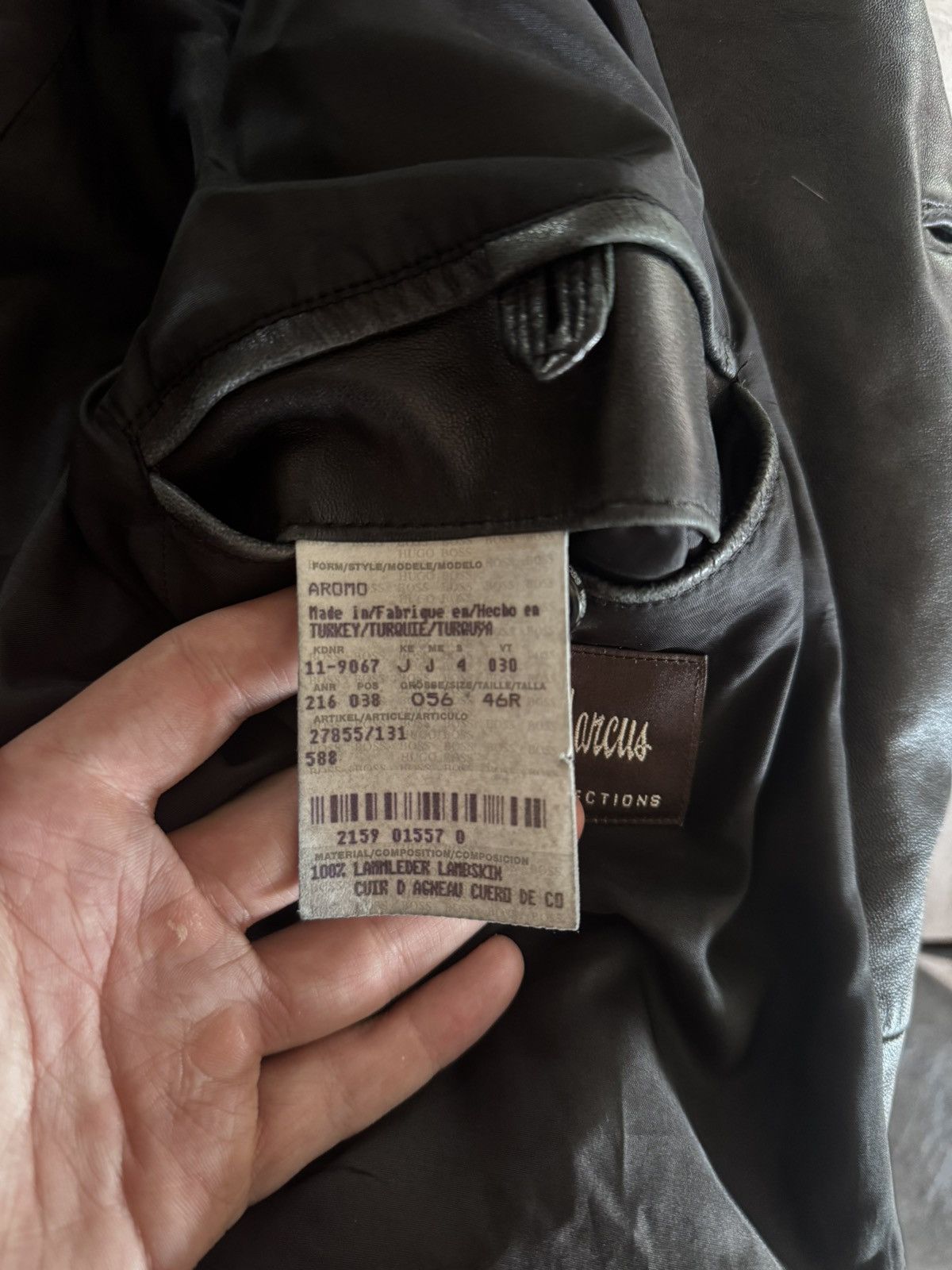 Hugo Boss Hugo Boss 3-Button Lambskin Leather Blazer Jacket (46R) Size US XL / EU 56 / 4 - 5 Thumbnail