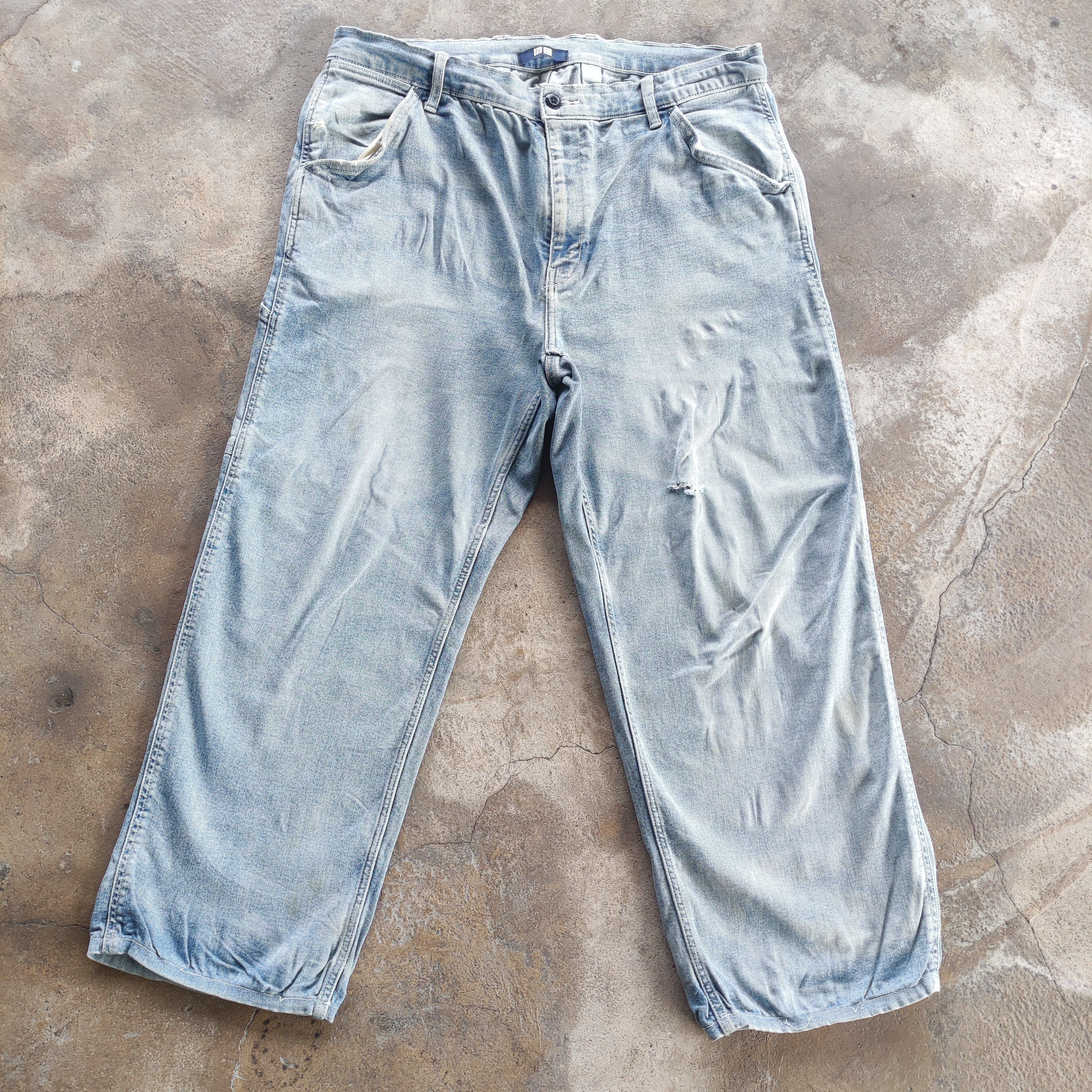 Japanese Brand Vintage Japanese Brand Buggy Jeans Faded Ripped Pants Size US 38 / EU 54 - 1 Thumbnail
