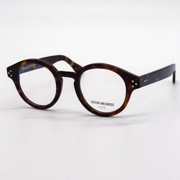 Cutler and Gross NEW CUTLER AND GROSS EYEGLASSES CG1291V2 002 HAVANA UNISEX Size ONE SIZE - 3 Thumbnail