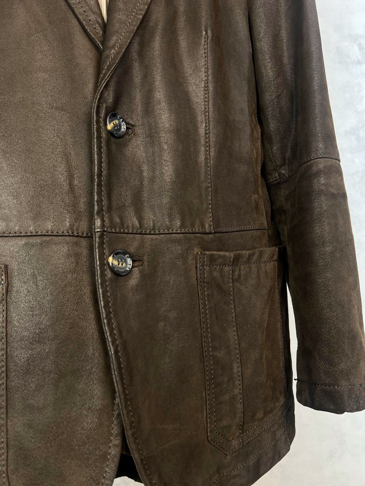 Vintage Vintage Canda Leather Blazer Jacket Size M - L Size US M / EU 48-50 / 2 - 4 Thumbnail