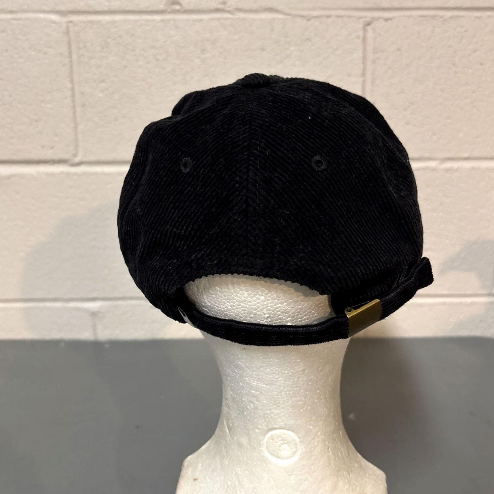Pinko Pink Dolphin Embroidered Rare Black Corduroy Strapback Hat Cap Mens Size ONE SIZE - 5 Thumbnail