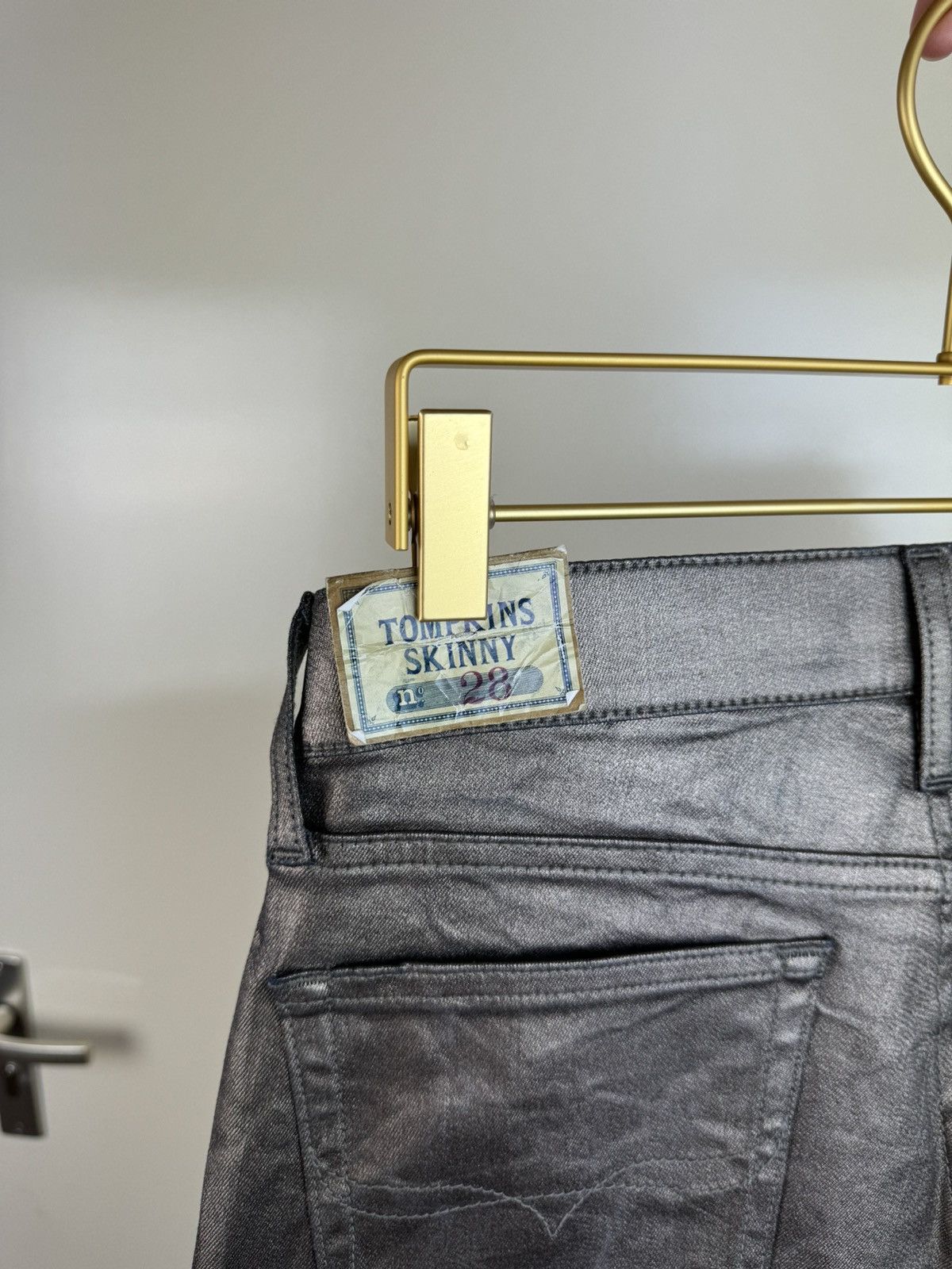 Ralph Lauren Ralph Lauren tompkins skinny metalized rubberized jeans 28 Size 28" / US 6 / IT 42 - 21 Thumbnail