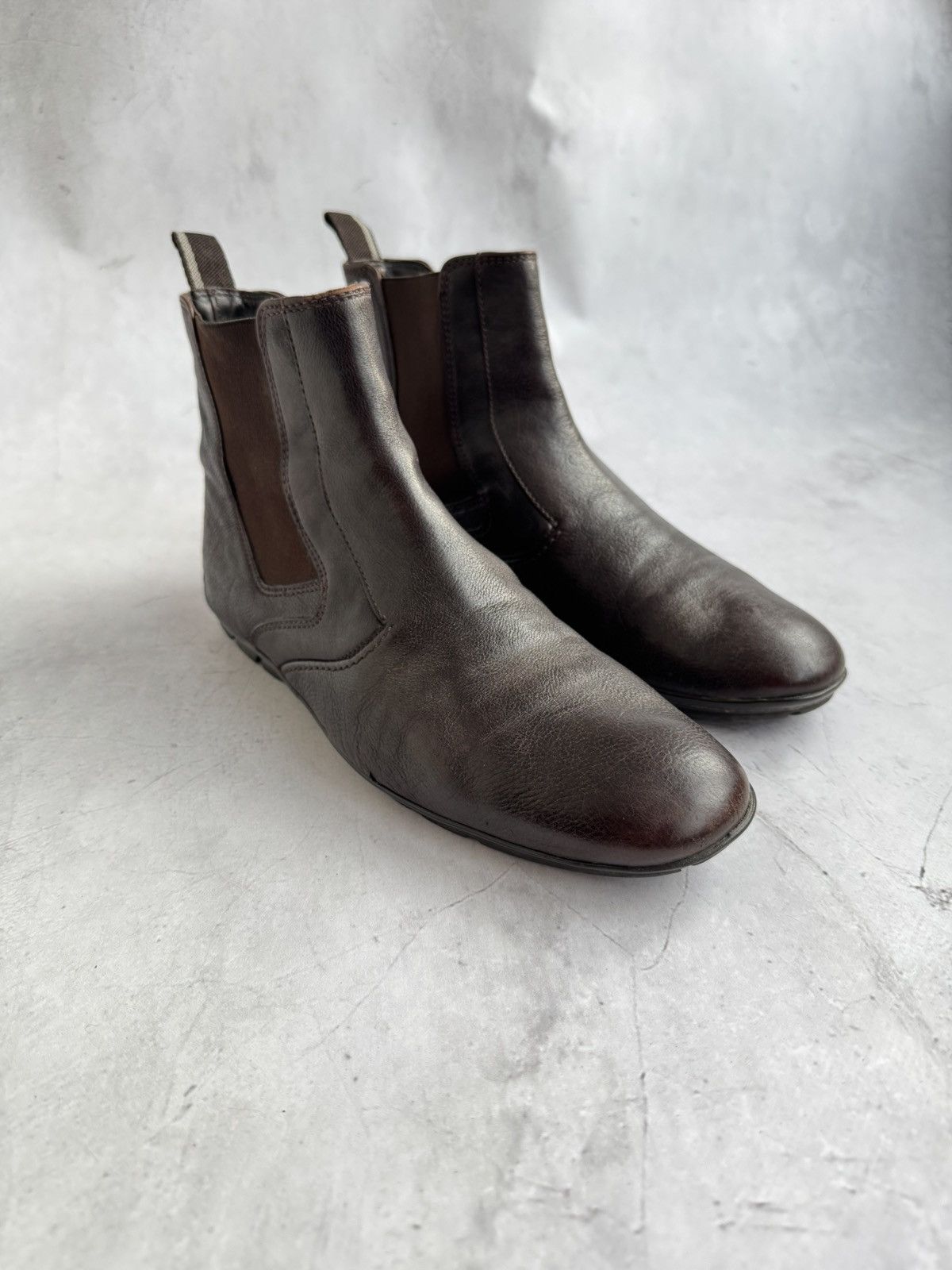 Hugo Boss Hugo Boss Brown Leather Chelsea Boots Size US 8 / EU 41 - 1 Thumbnail