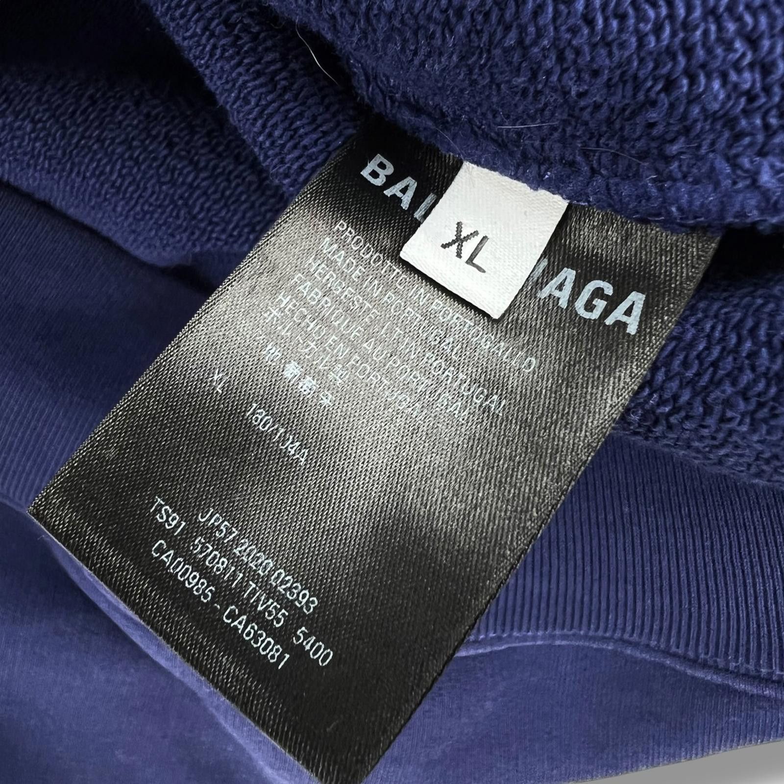 Balenciaga Balenciaga Copyright Logo Blue Hoodie Size US XL / EU 56 / 4 - 5 Thumbnail
