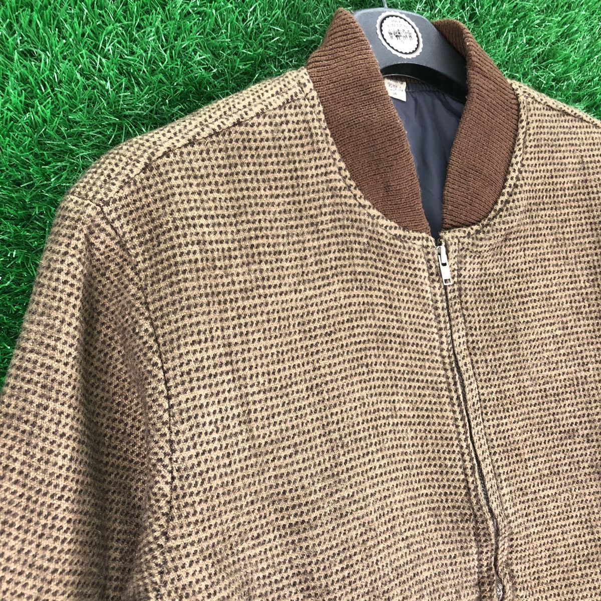 Japanese Brand Vintage 80's Wool Bomber Jacket Style Size US S / EU 44-46 / 1 - 2 Thumbnail