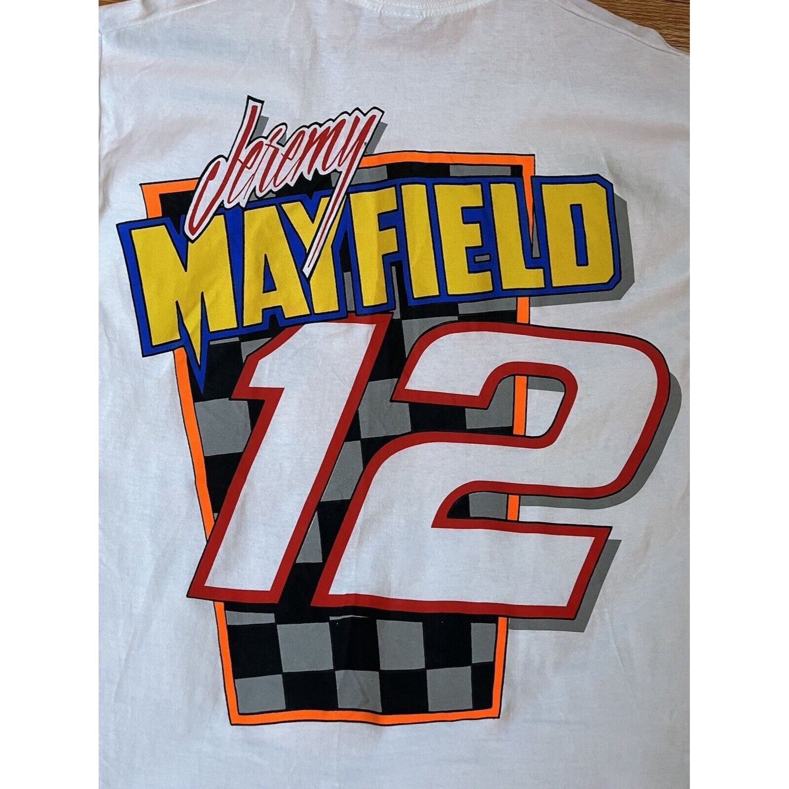 NASCAR NEW VINTAGE NASCAR RACING JEREMY MAYFIELD #12 T SHIRT SIZE L Size US L / EU 52-54 / 3 - 6 Thumbnail