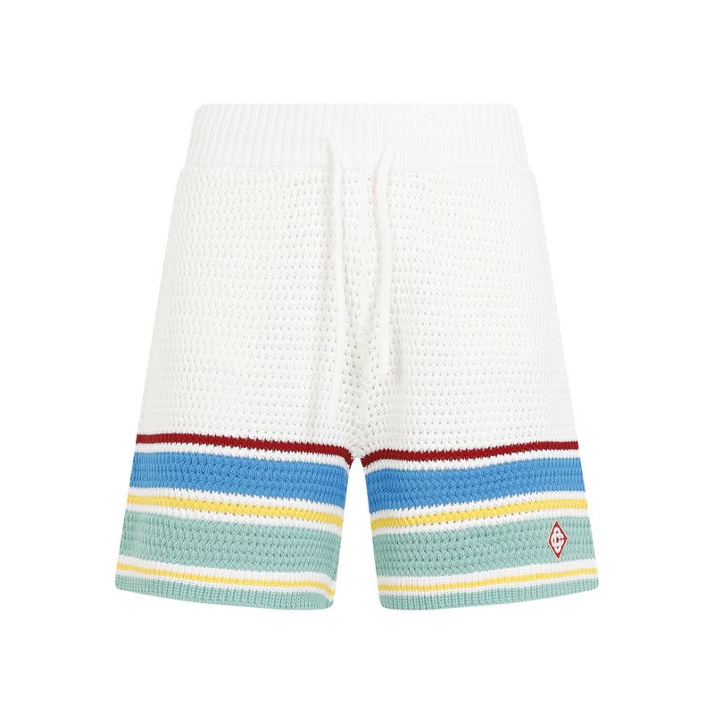 Casablanca o1mle0326 Crochet Effect Tennis Shorts in Multicolor Size US 38 / EU 54 - 3 Thumbnail