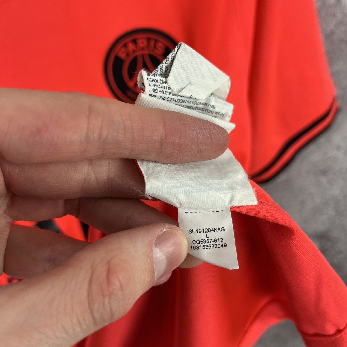 Jordan Brand Paris Saint Germain PSG 2019/2020 Away Soccer Jersey Size L Size US L / EU 52-54 / 3 - 12 Thumbnail
