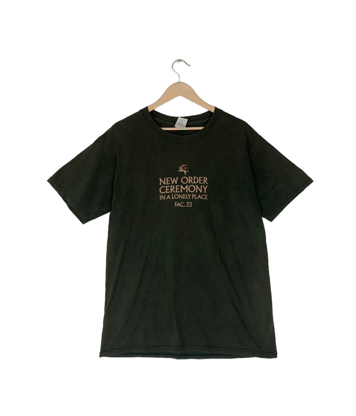 Band Tees × New Order New Order Y2K Ceremony Olive Green T shirt Size US M / EU 48-50 / 2 - 1 Thumbnail